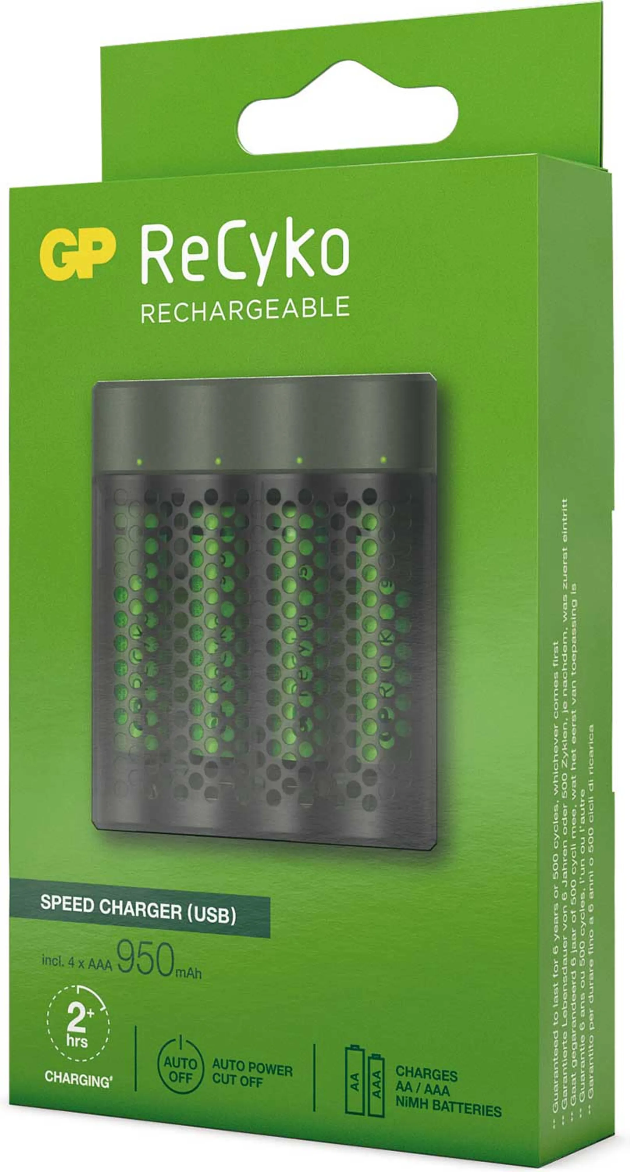 Chargeur USB M451 + 4x AAA - 950 mAh