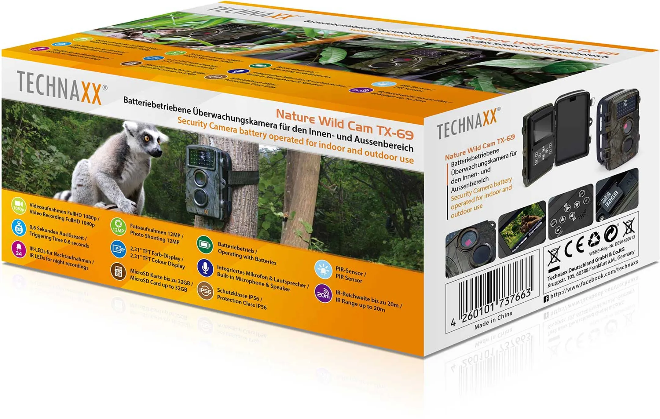 Technaxx Caméra outdoor 5 MP Full HD TX-69 image