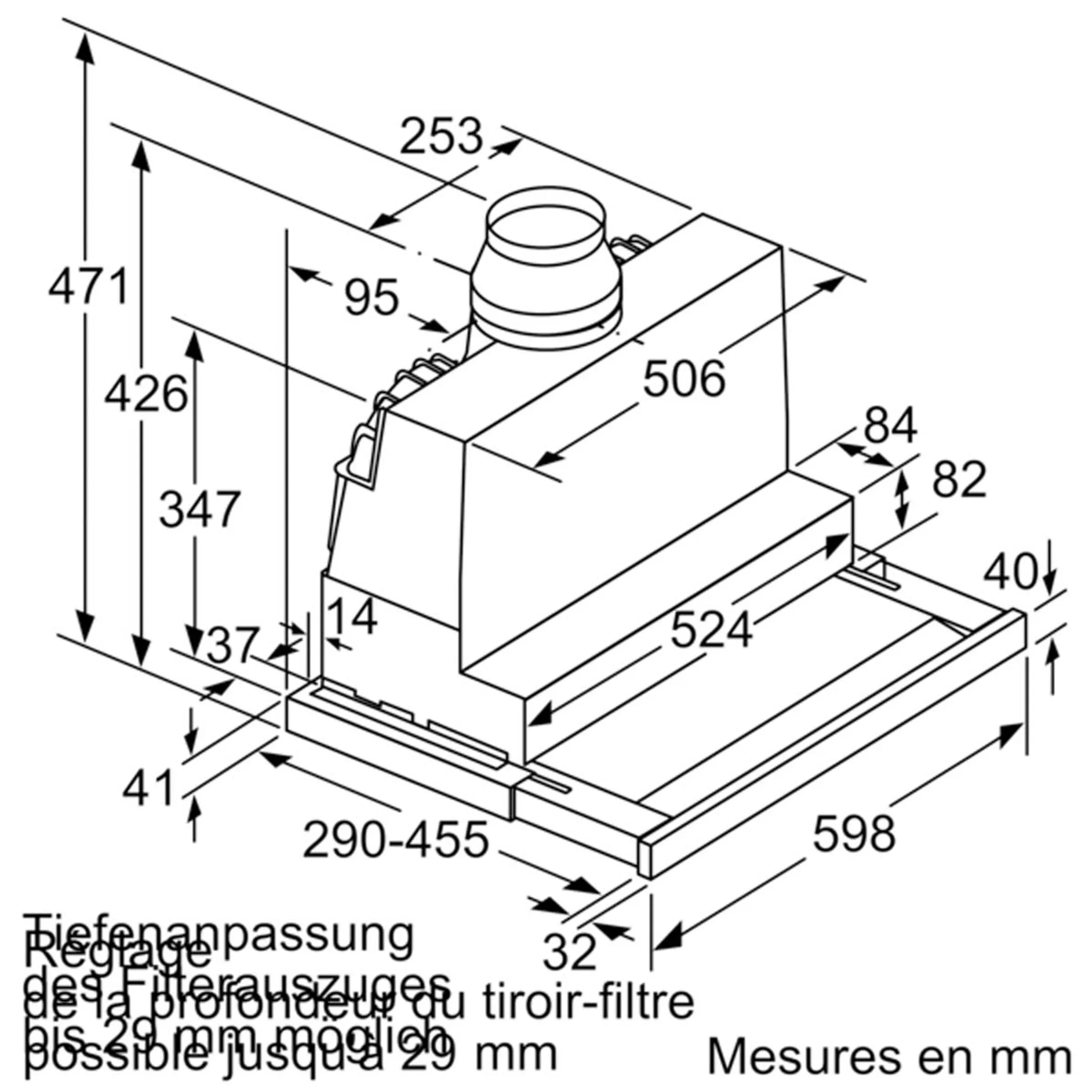 Bosch Telescopische dampkap DFS067K51 image