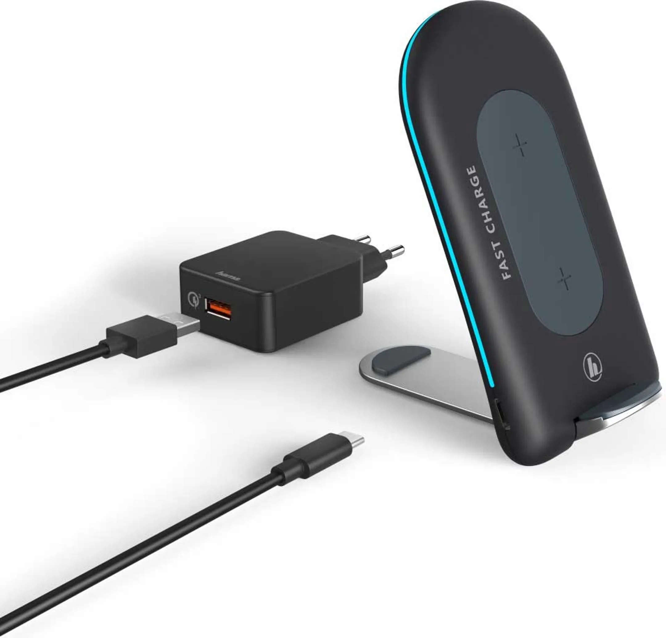 Hama 15 W draadloze oplaadstand - Antraciet image