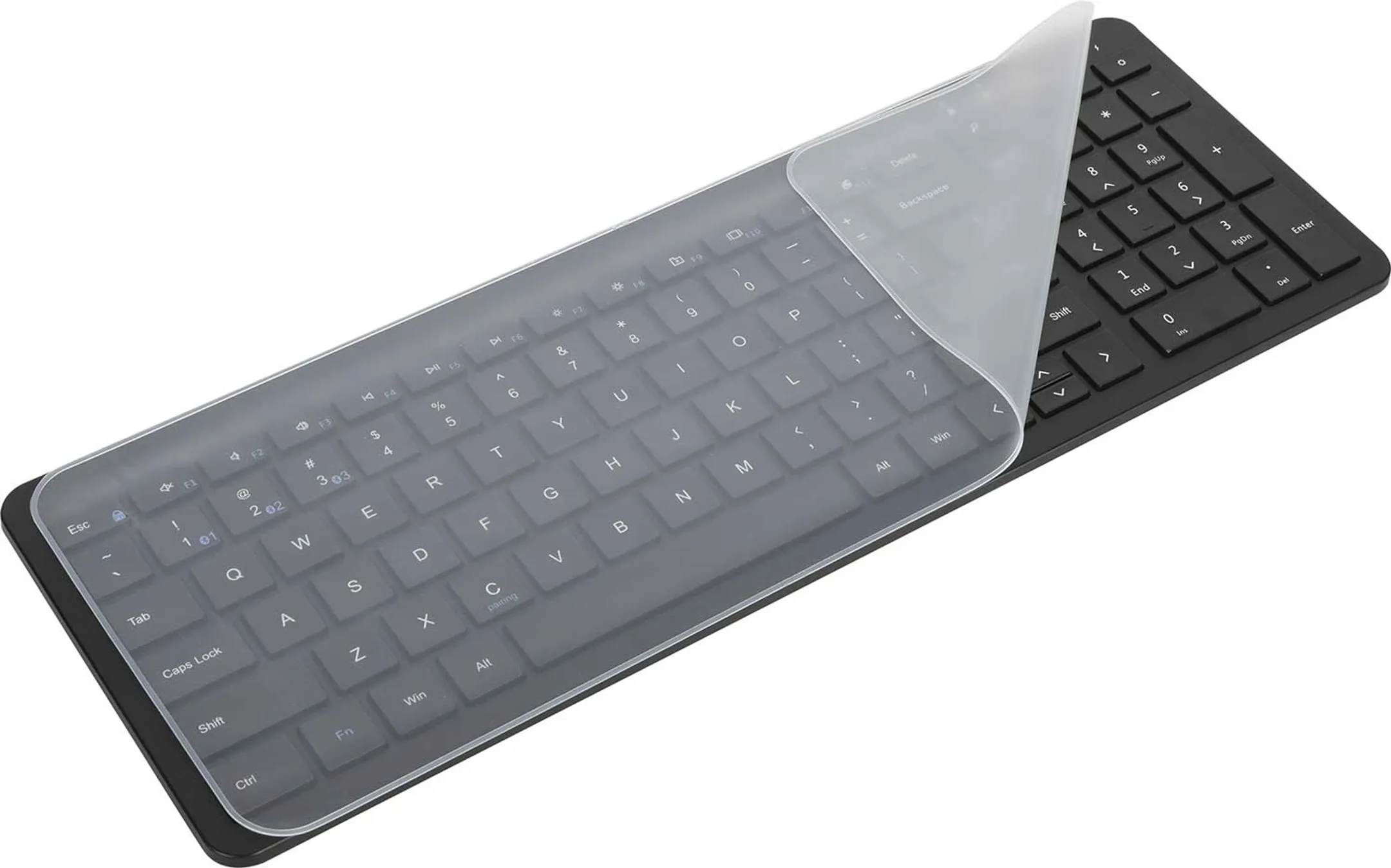 Silicone toetsenbordcover tot 36 cm of 15,6 inch