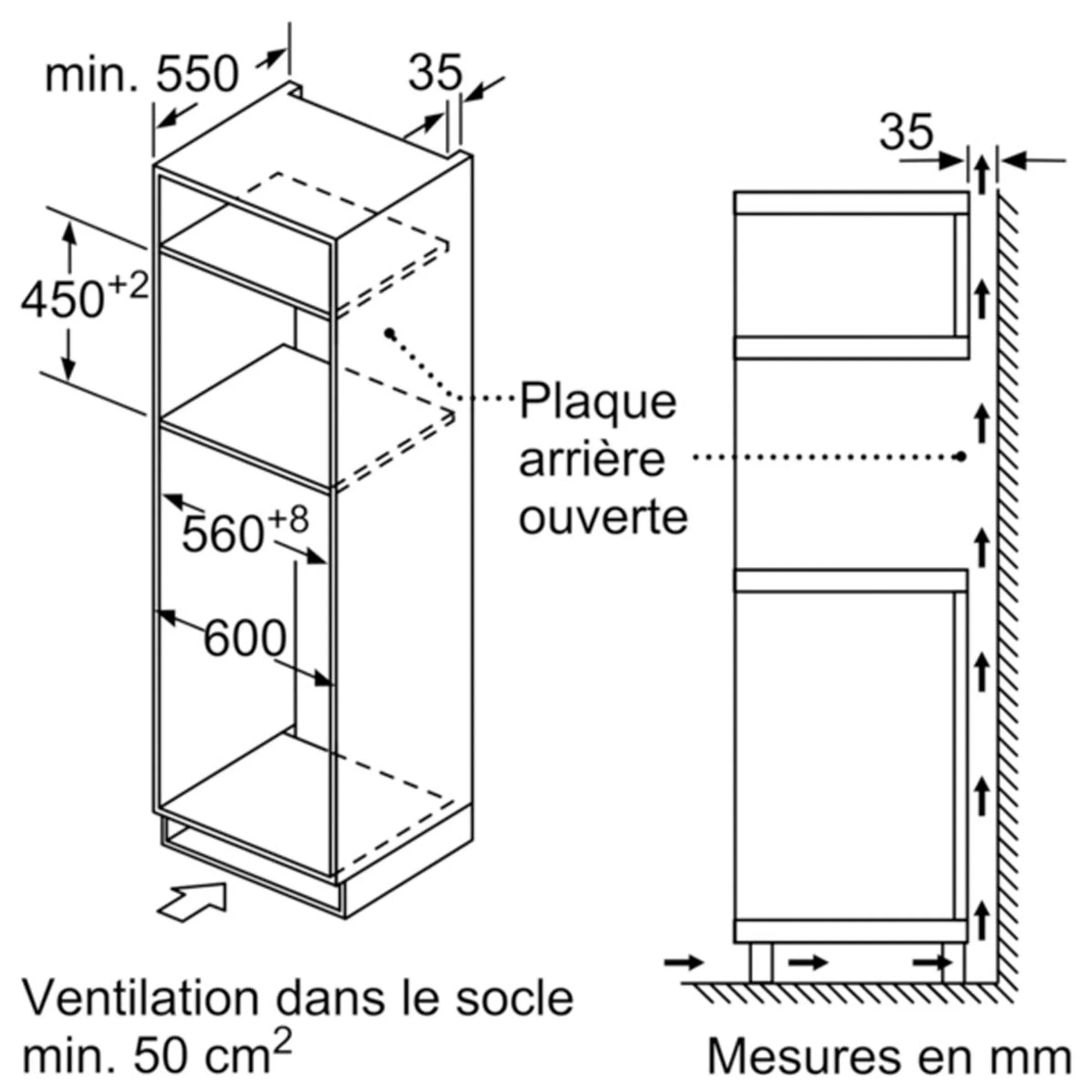 Bosch Four micro-ondes encastrable CMA583MS0 avec air pulsé image