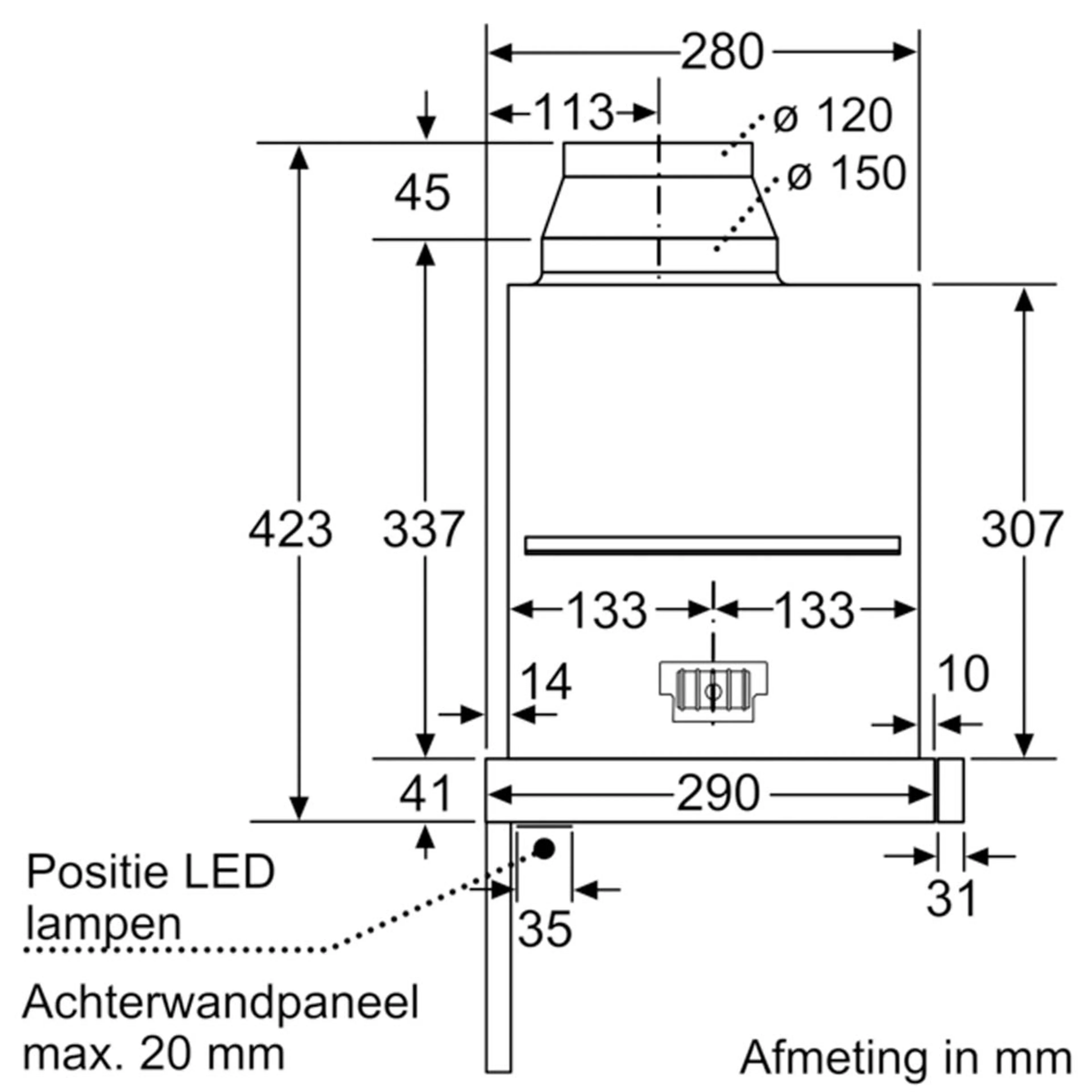 Siemens Telescopische dampkap LI99SA684 image