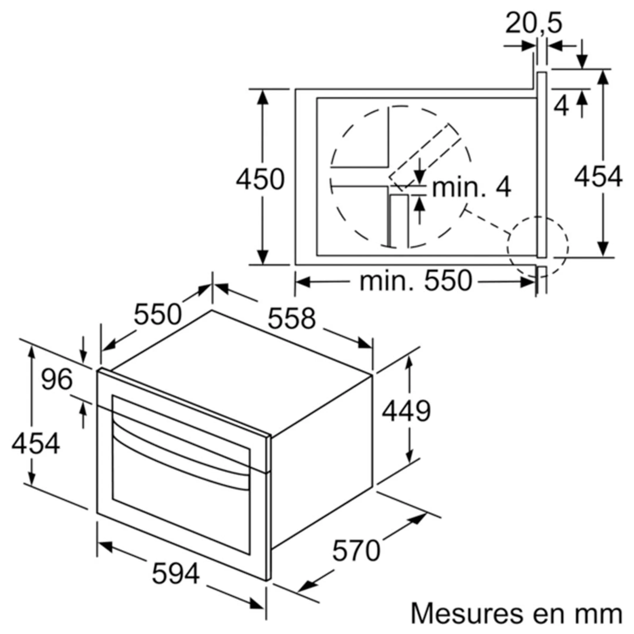 Bosch Four micro-ondes encastrable CMA583MS0 avec air pulsé image
