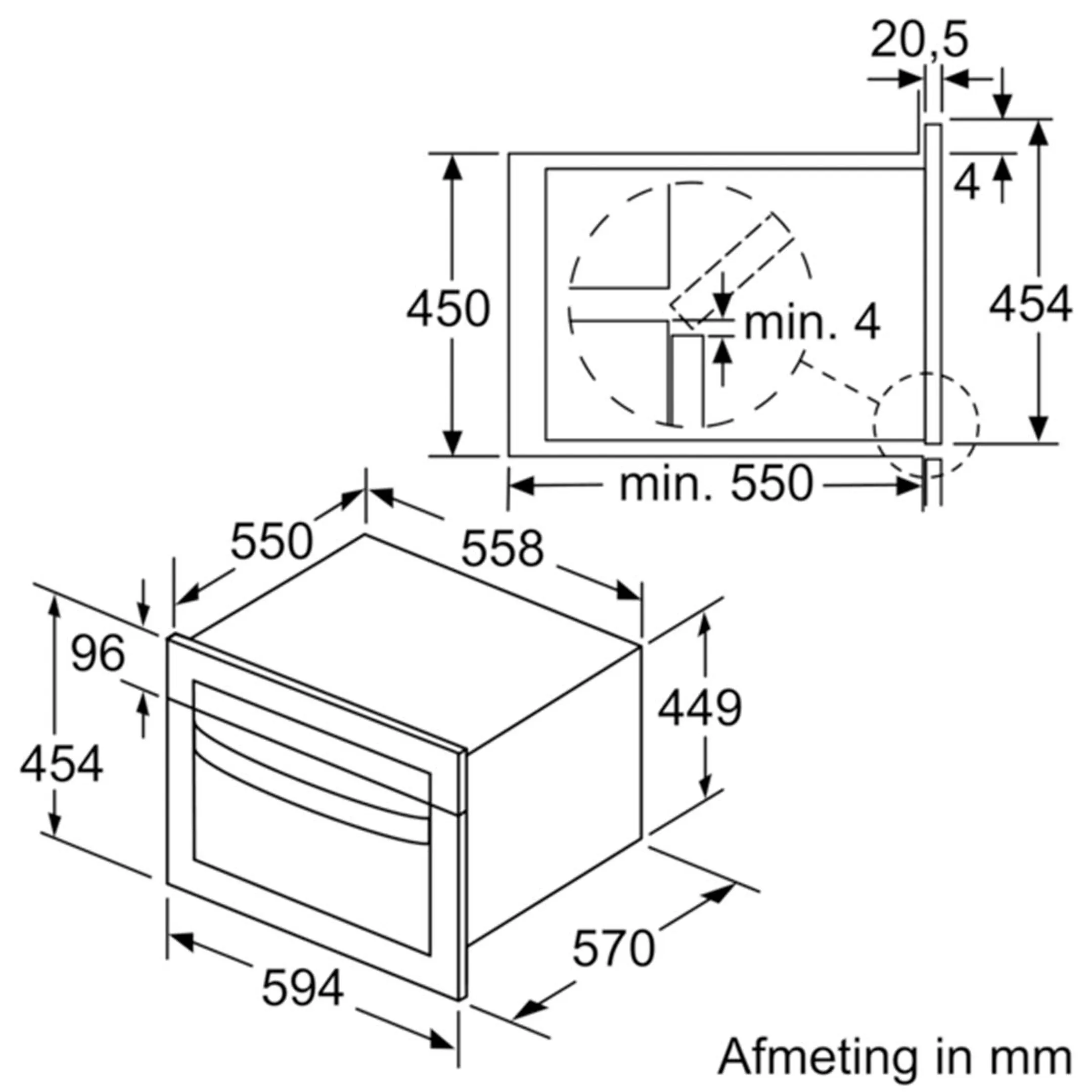 Bosch Four micro-ondes encastrable CMA583MS0 avec air pulsé image