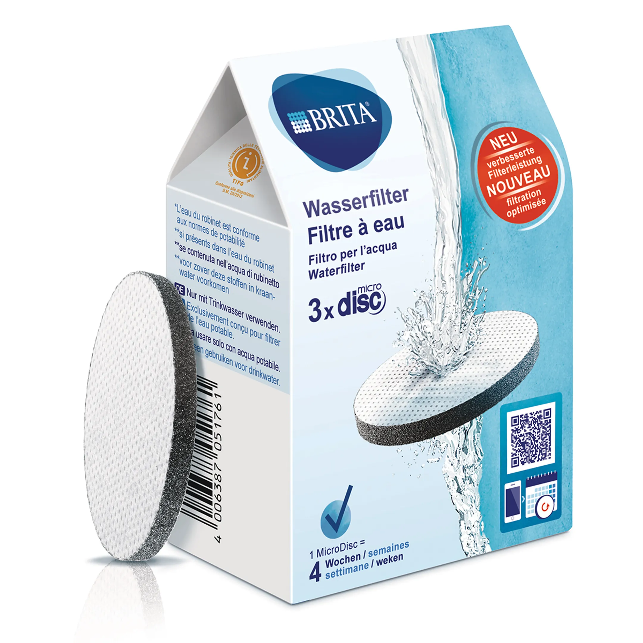 Waterfilterpatroon MicroDisc 3-pack