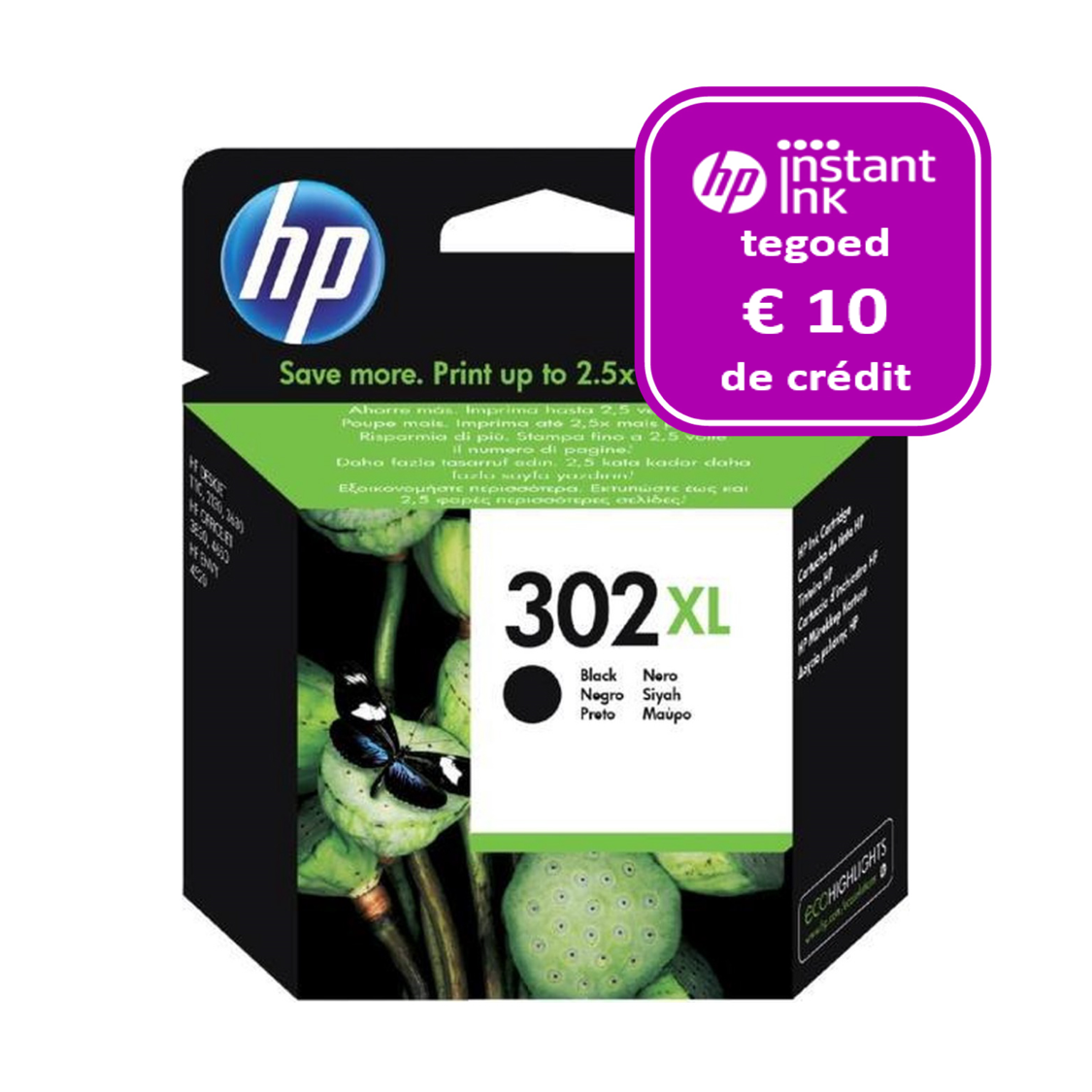 HP 302XL inktpatroon Zwart