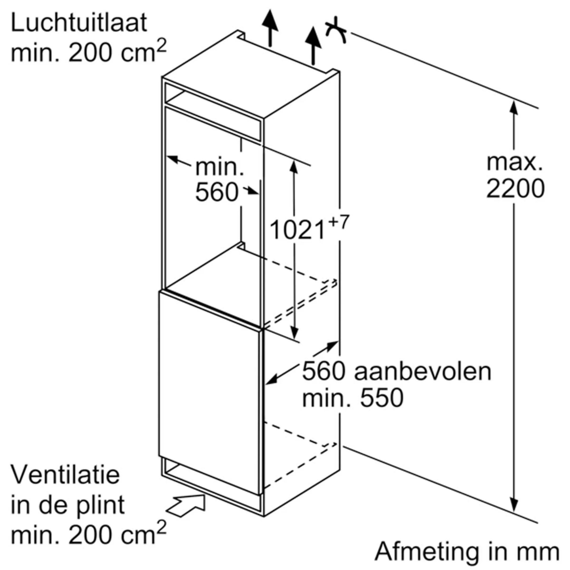 Siemens Inbouw diepvries GI31NACE0 NoFrost image