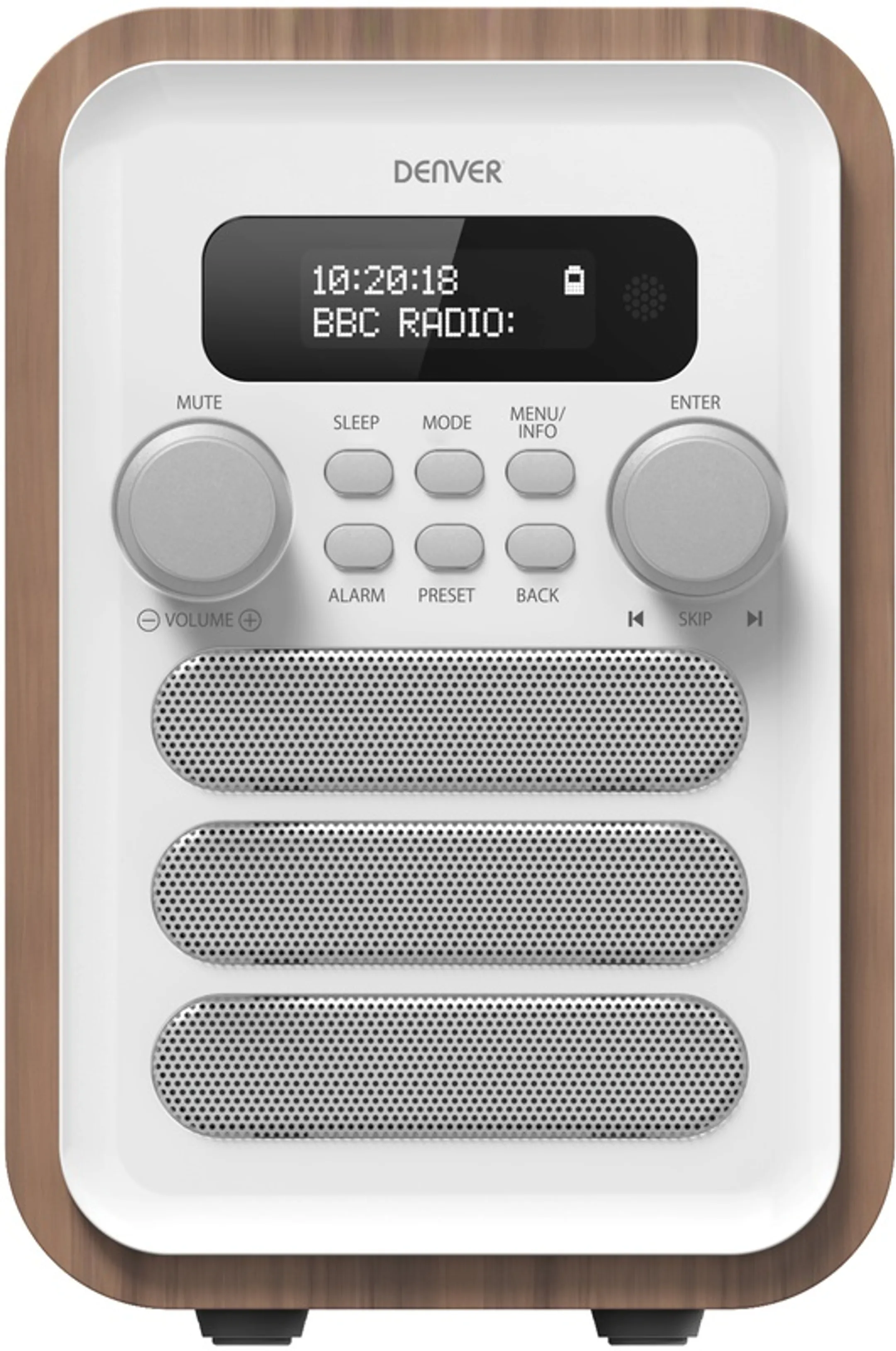 Denver DAB+ torenradio met afstandsbediening - DAB-48 - Wit image