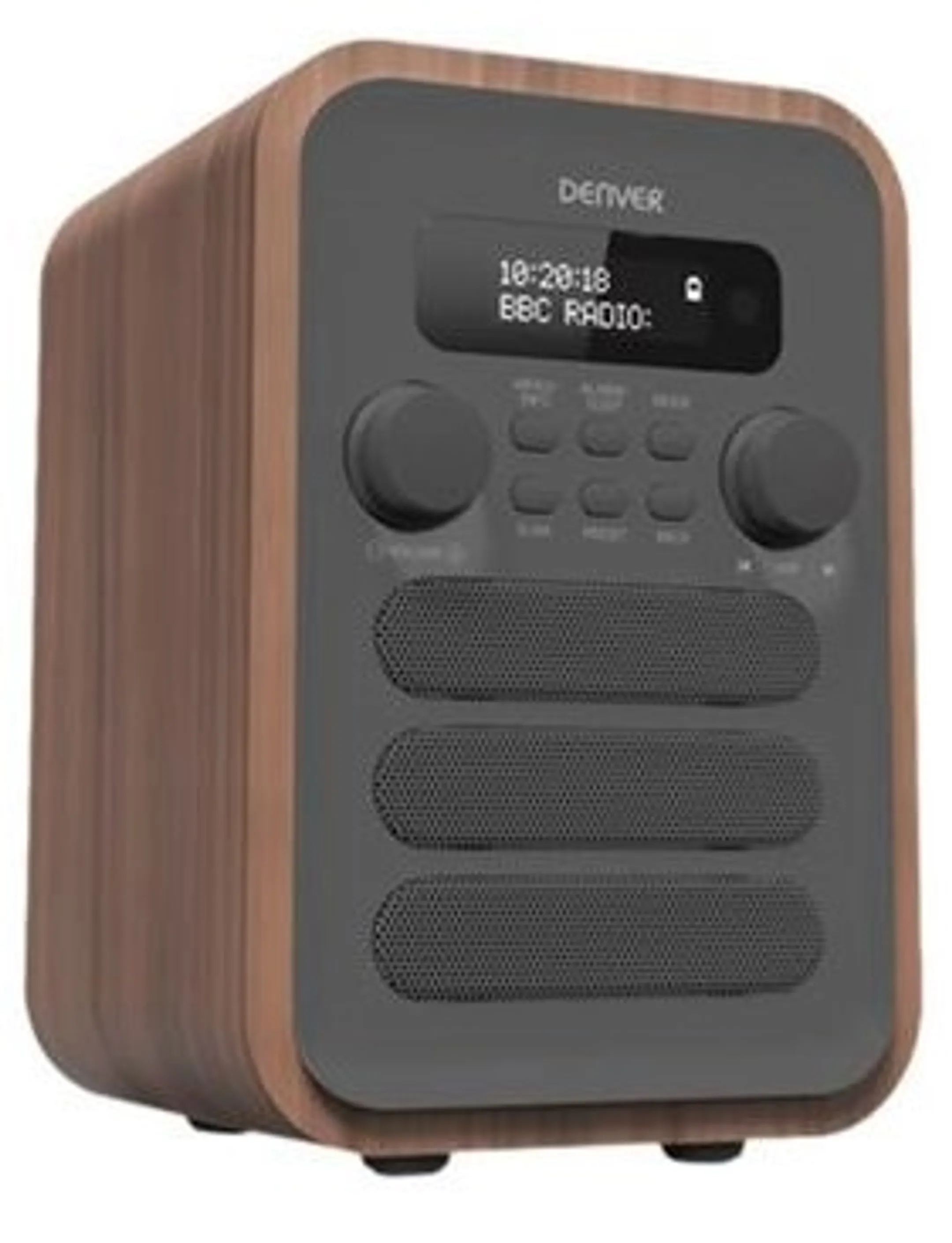 Denver DAB+ torenradio met afstandsbediening - DAB-48 - Bruin image
