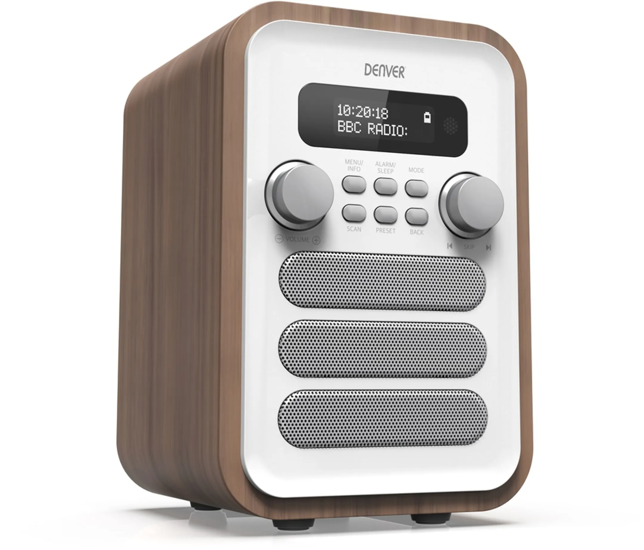 Denver DAB+ torenradio met afstandsbediening - DAB-48 - Wit image