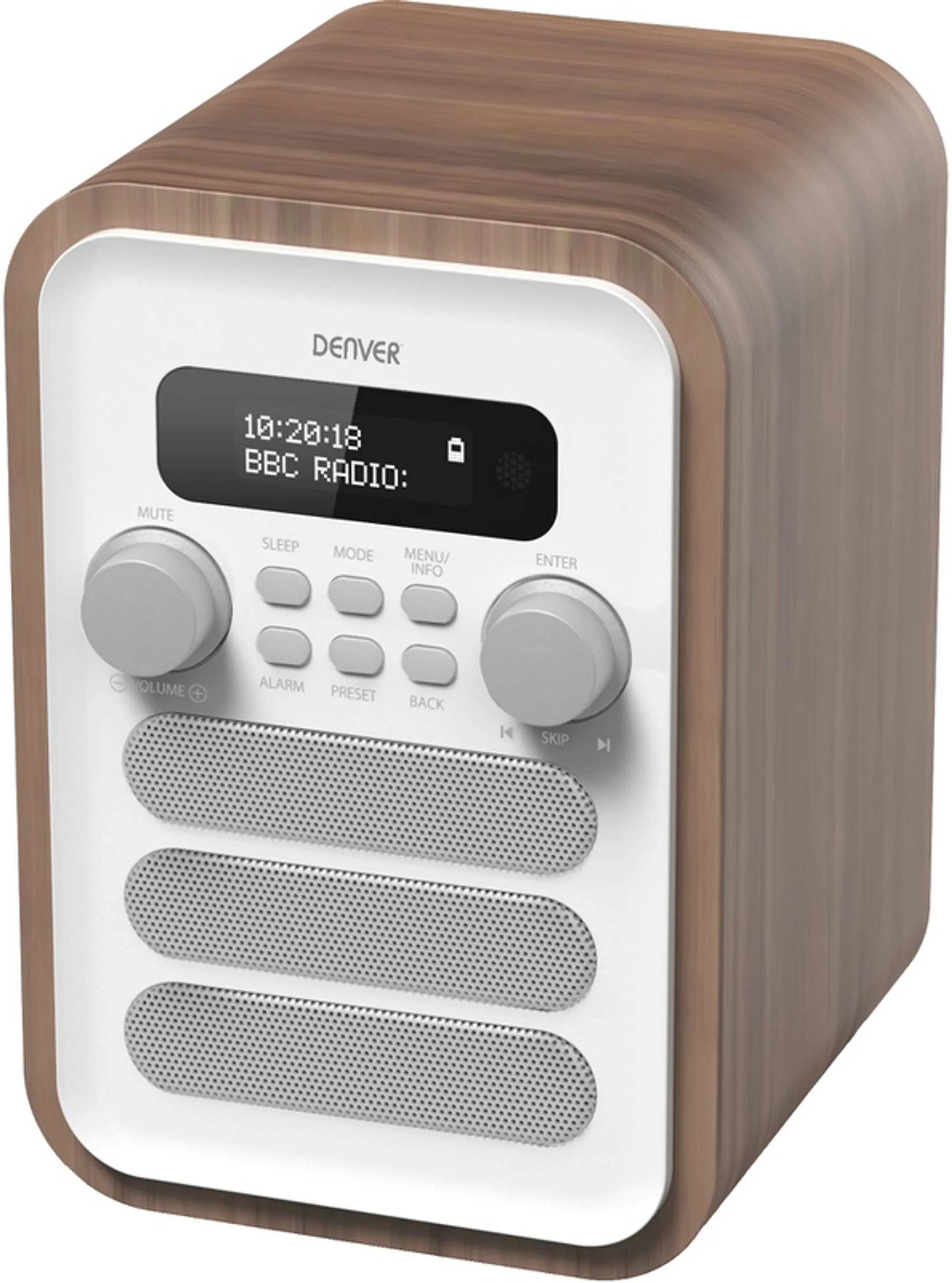 Denver DAB+ torenradio met afstandsbediening - DAB-48 - Wit image