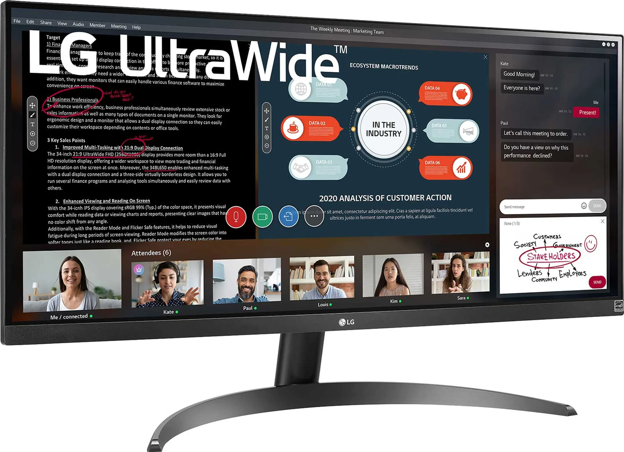 LG UltraWide™ Full HD IPS 29" monitor 29WP500 image