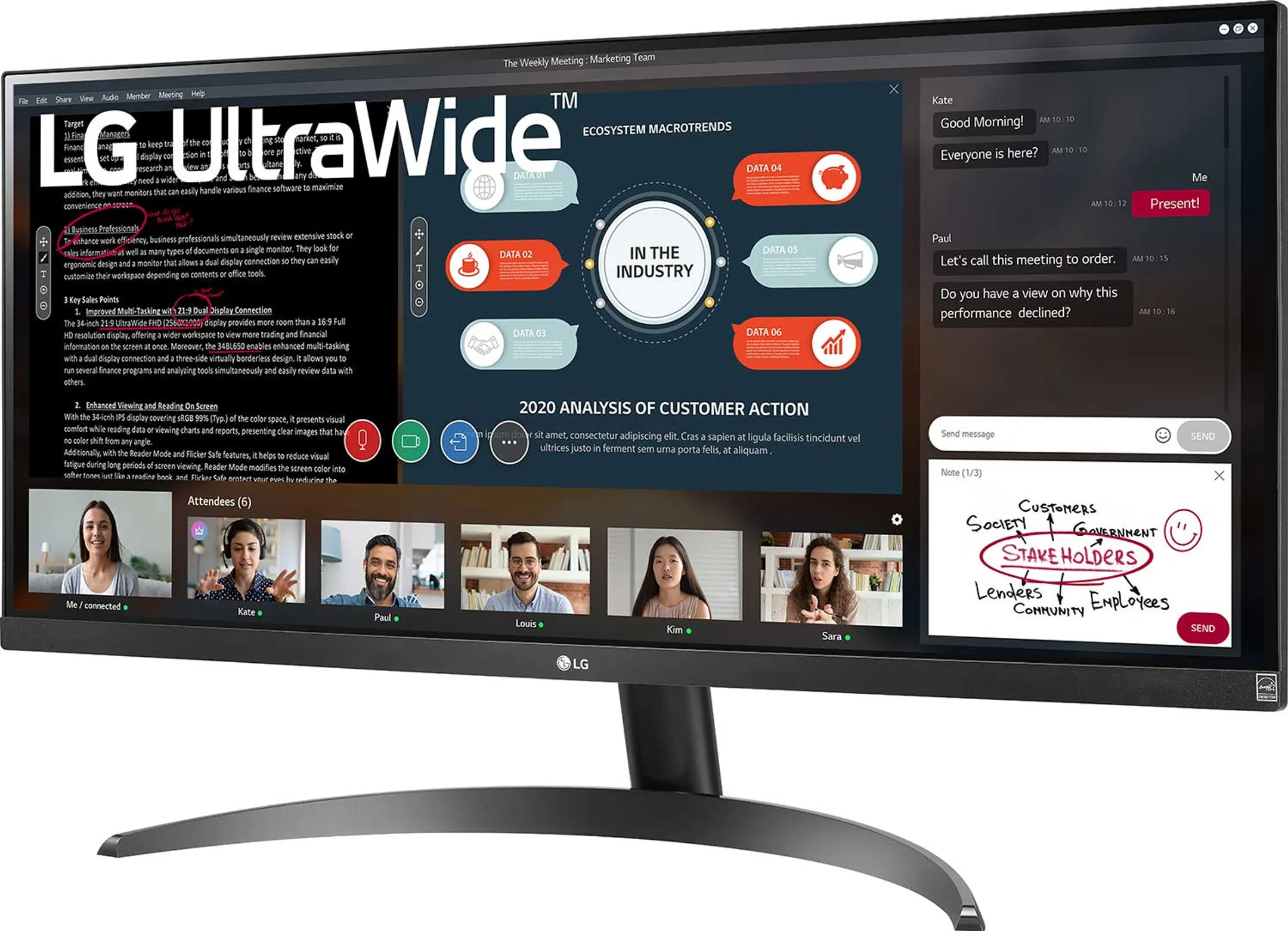 LG UltraWide™ Full HD IPS 29" monitor 29WP500 image