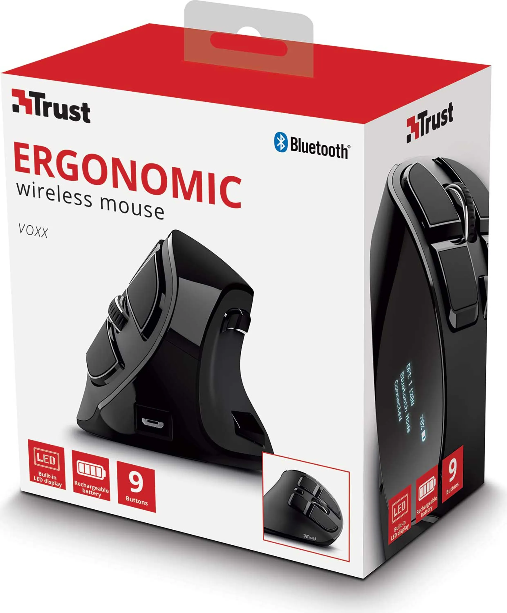 Trust Voxx Oplaadbare Ergonomische Muis image