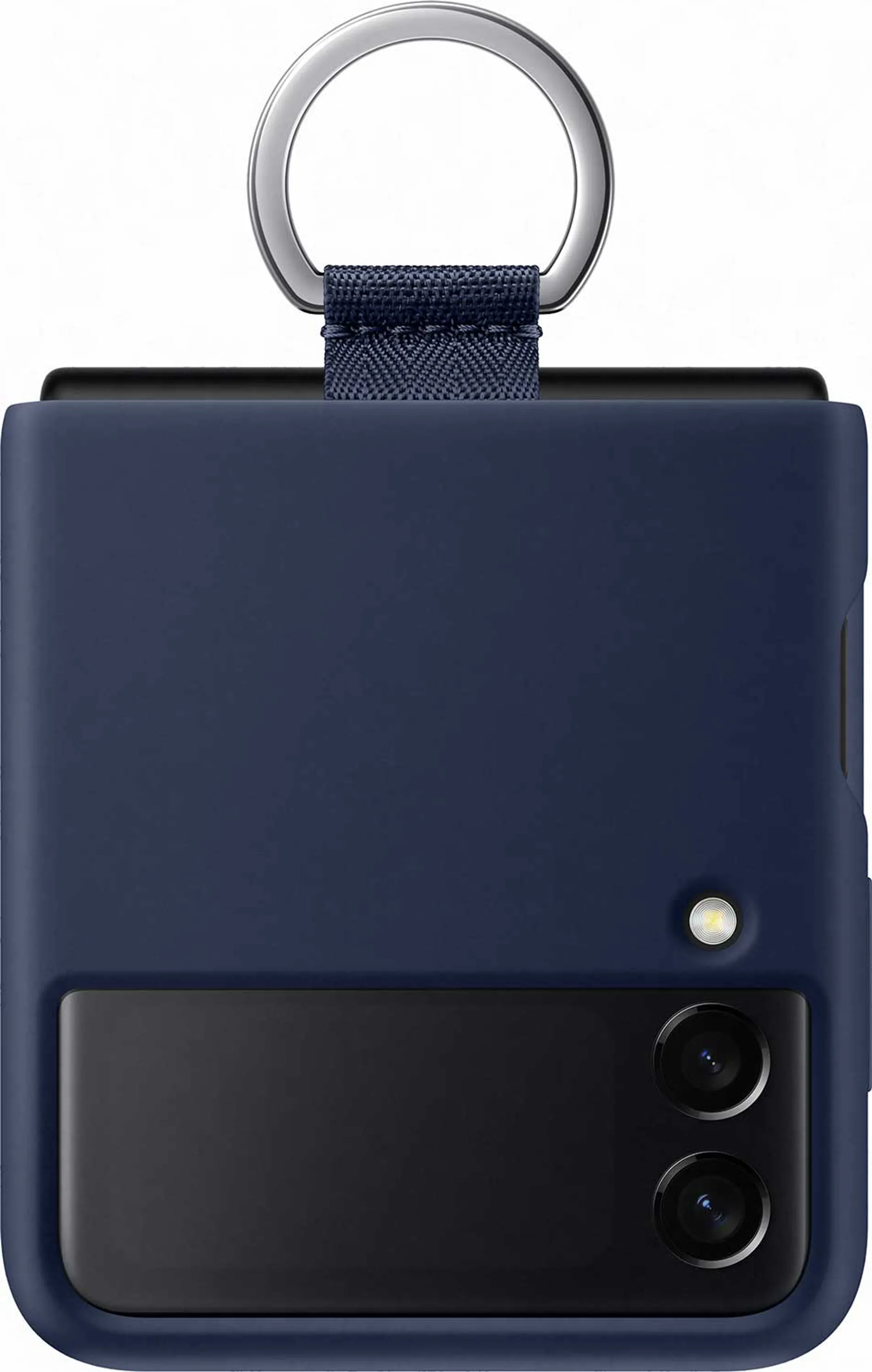 Samsung Silicone cover avec anneau pour Galaxy Z Flip3 5G - Navy image