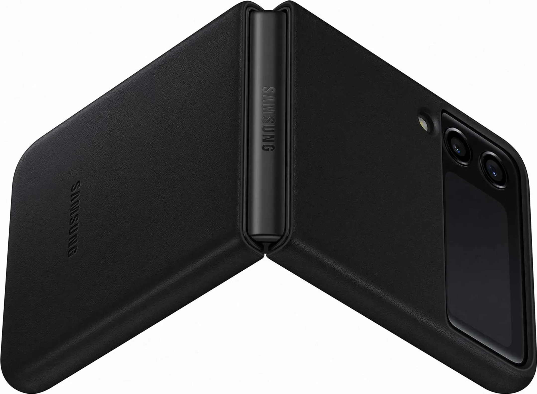 Samsung Leather cover voor Galaxy Z Flip3 5G - Black image