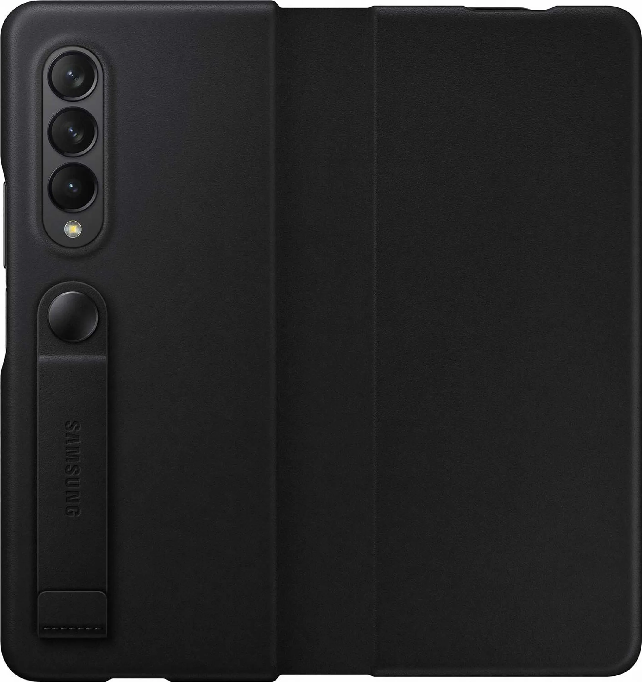 Samsung Leather flipcover voor Galaxy Z Fold3 5G - Black image