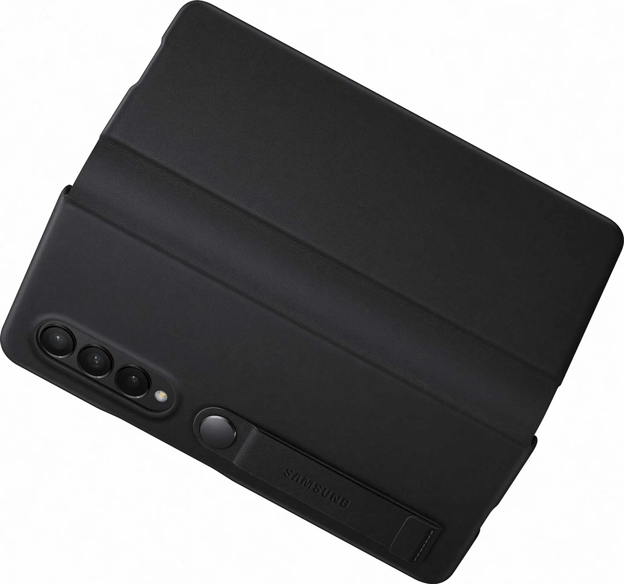 Samsung Leather flipcover voor Galaxy Z Fold3 5G - Black image