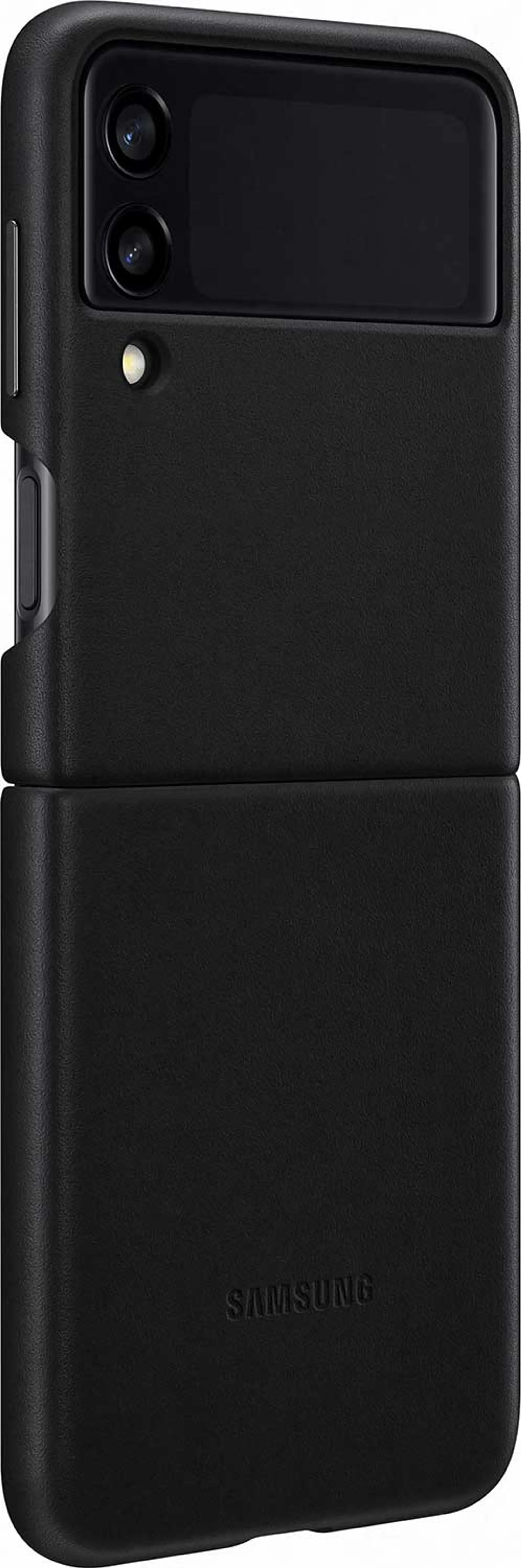 Samsung Leather cover voor Galaxy Z Flip3 5G - Black image