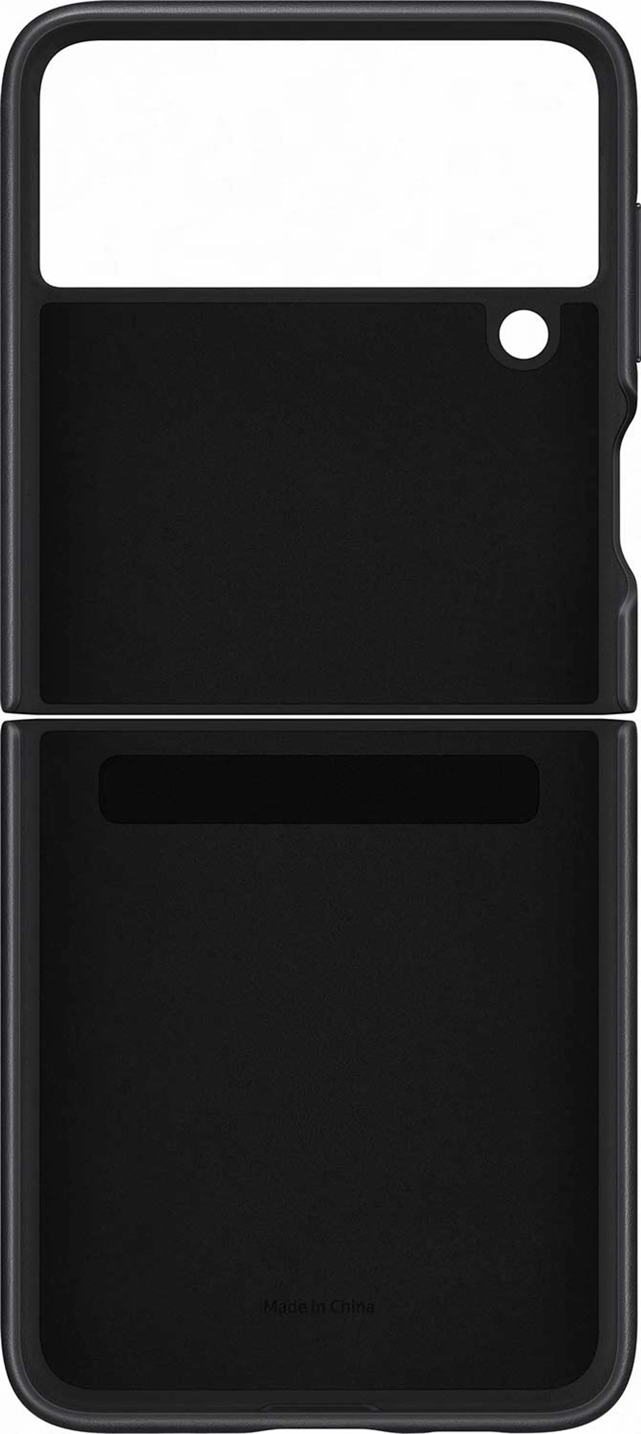 Samsung Leather cover voor Galaxy Z Flip3 5G - Black image