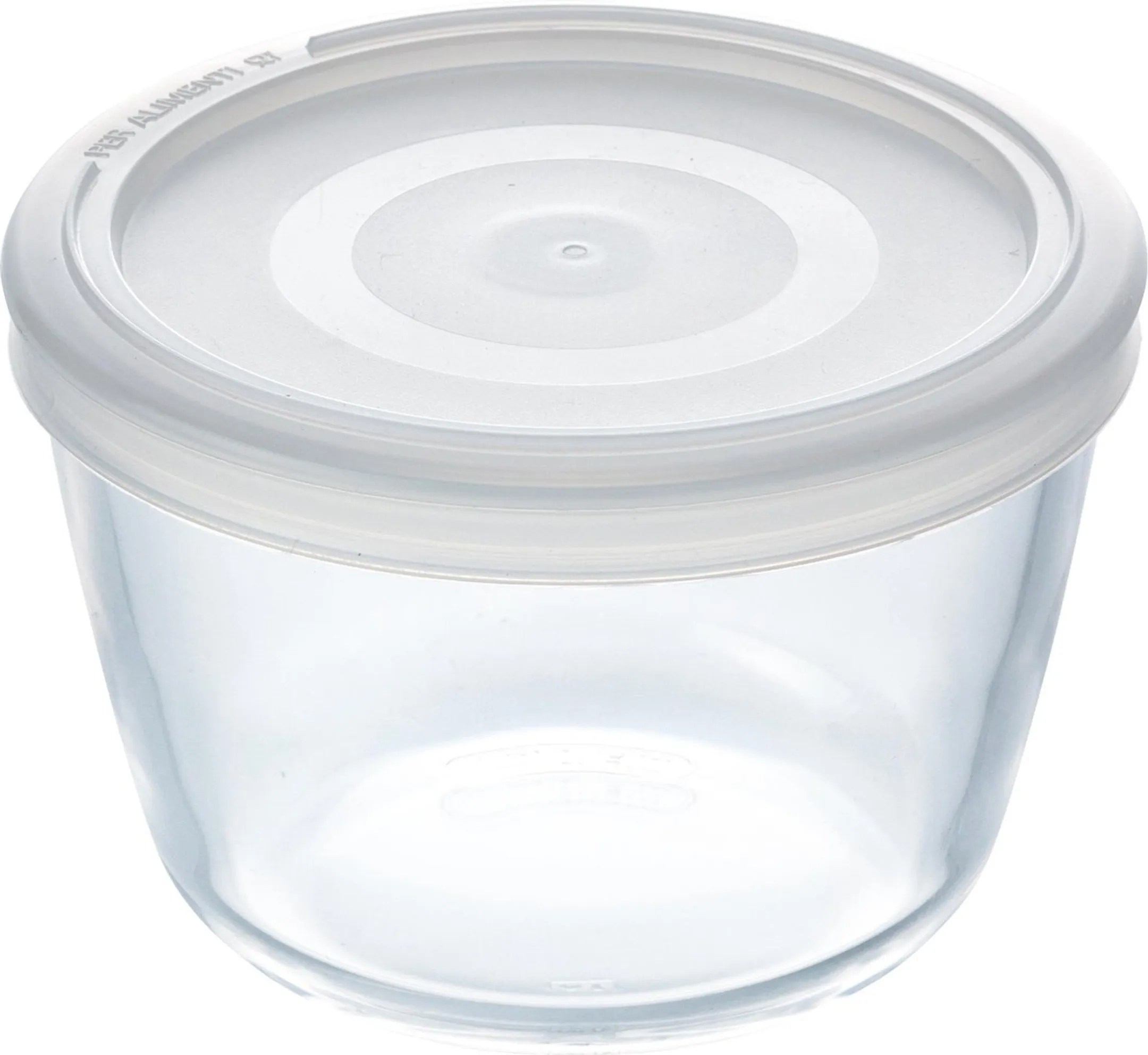 Plat Rond en Verre avec Couvercle Plastique Cook & Freeze 0,6l - 12cm