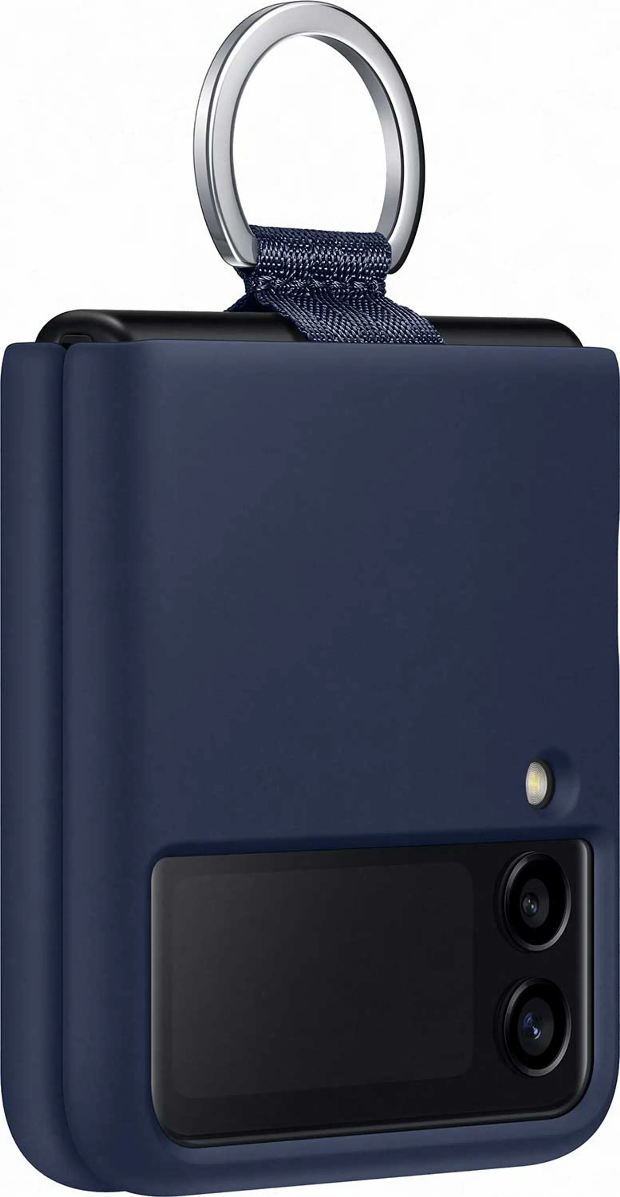 Samsung Silicone cover avec anneau pour Galaxy Z Flip3 5G - Navy image