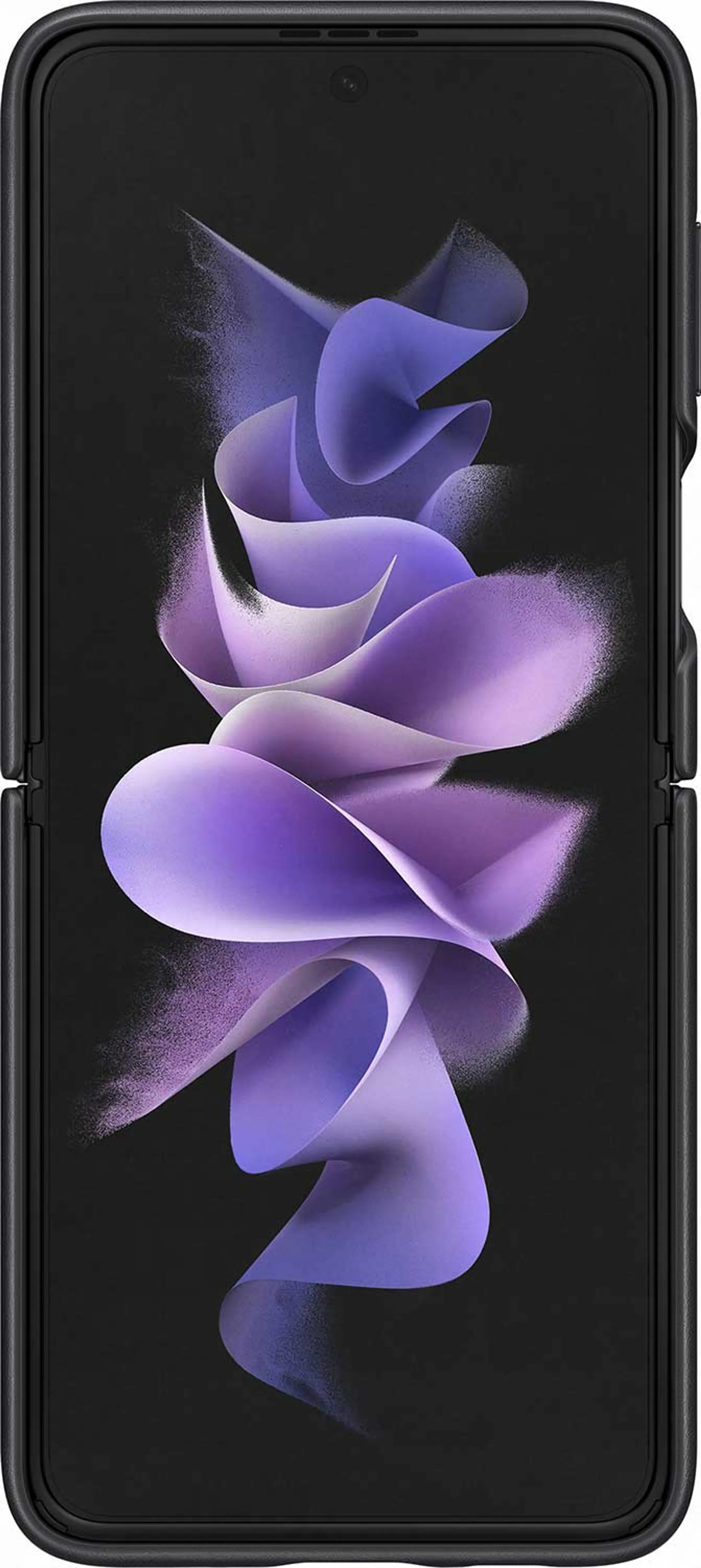 Samsung Leather cover voor Galaxy Z Flip3 5G - Black image