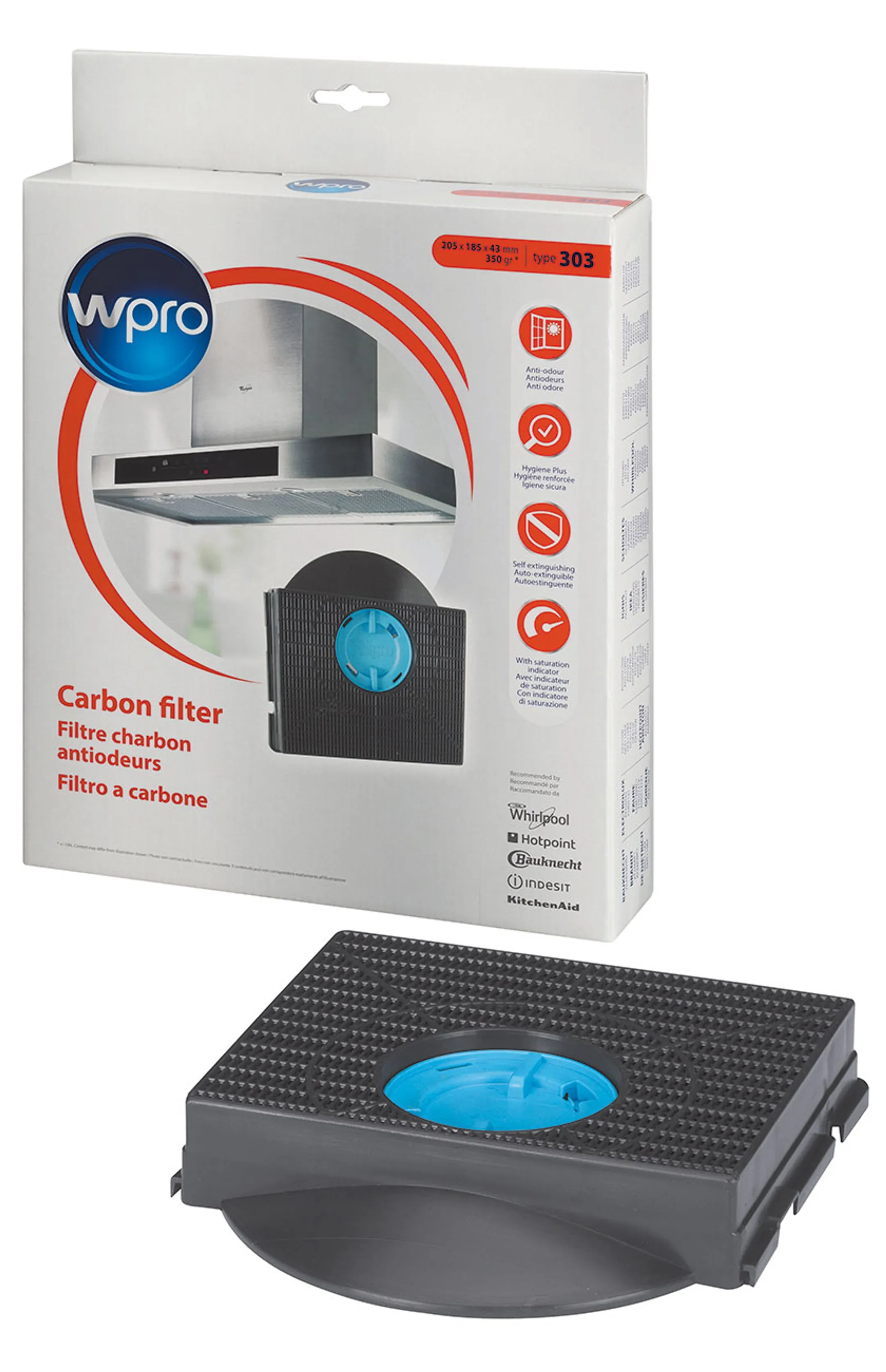 Wpro Filtre à charbon CHF303/1 image