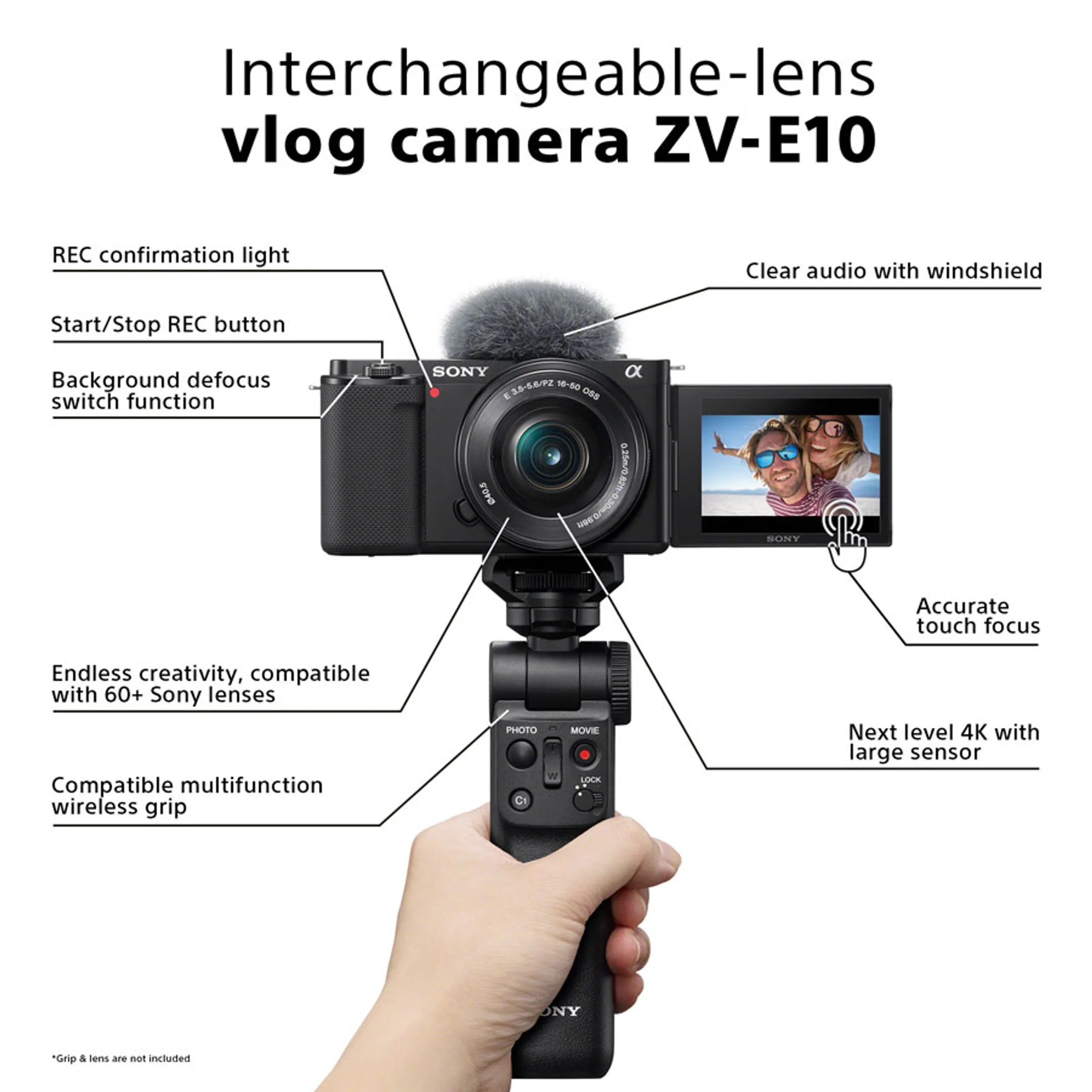 Sony Appareil photo vlog ZV-E10 + 16-50 mm image