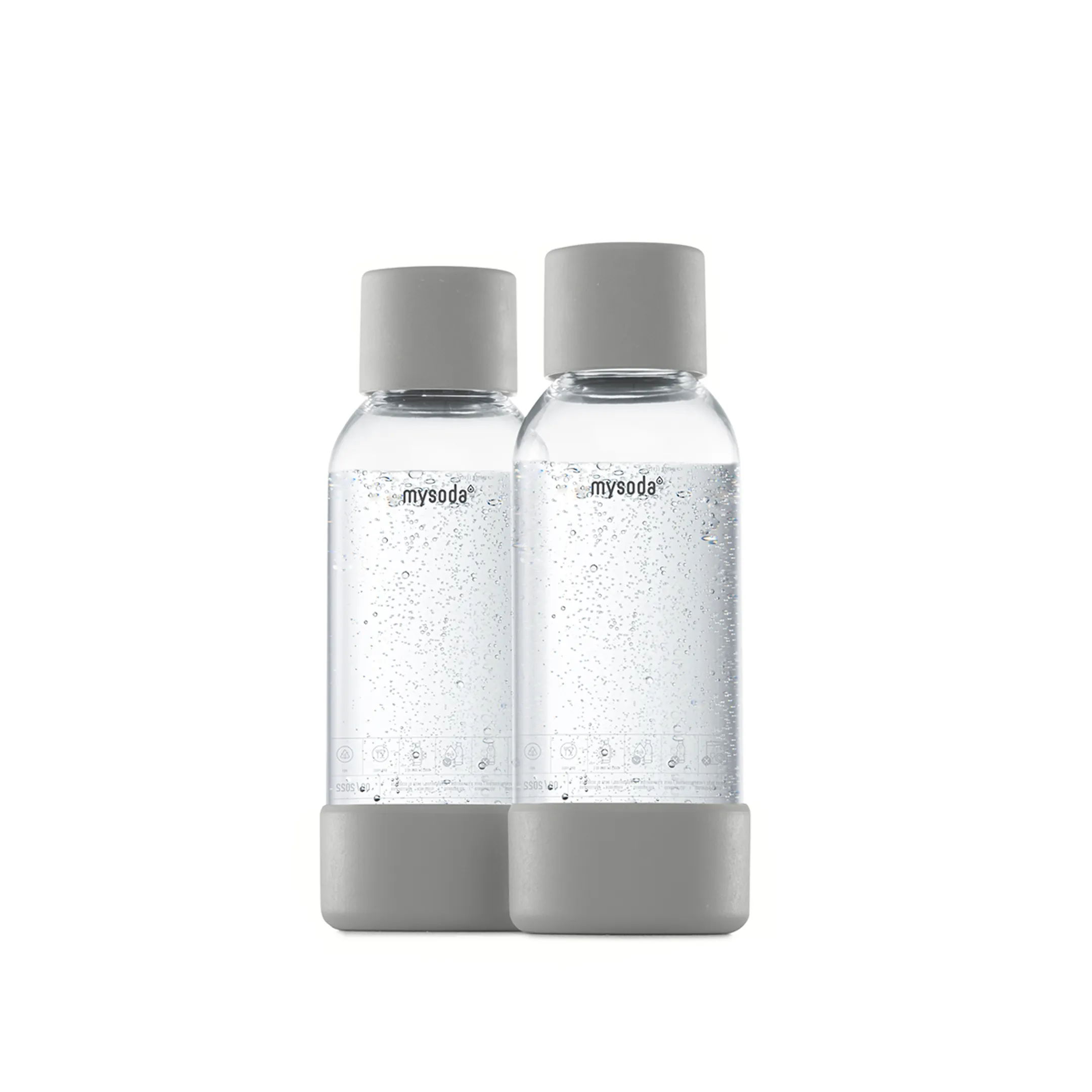 Waterflessen 2*0,5L - Grijs