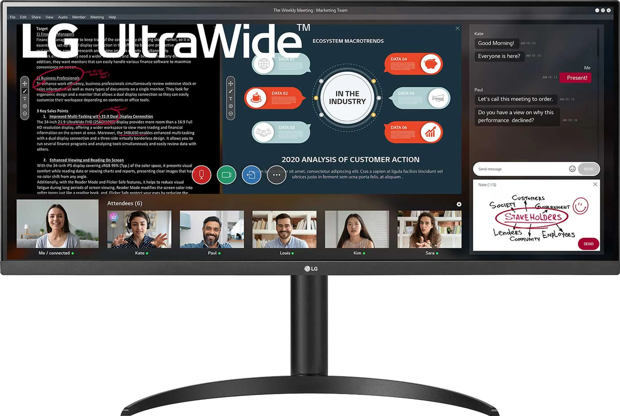 LG 34" UltraWide™ Full HD IPS Monitor image