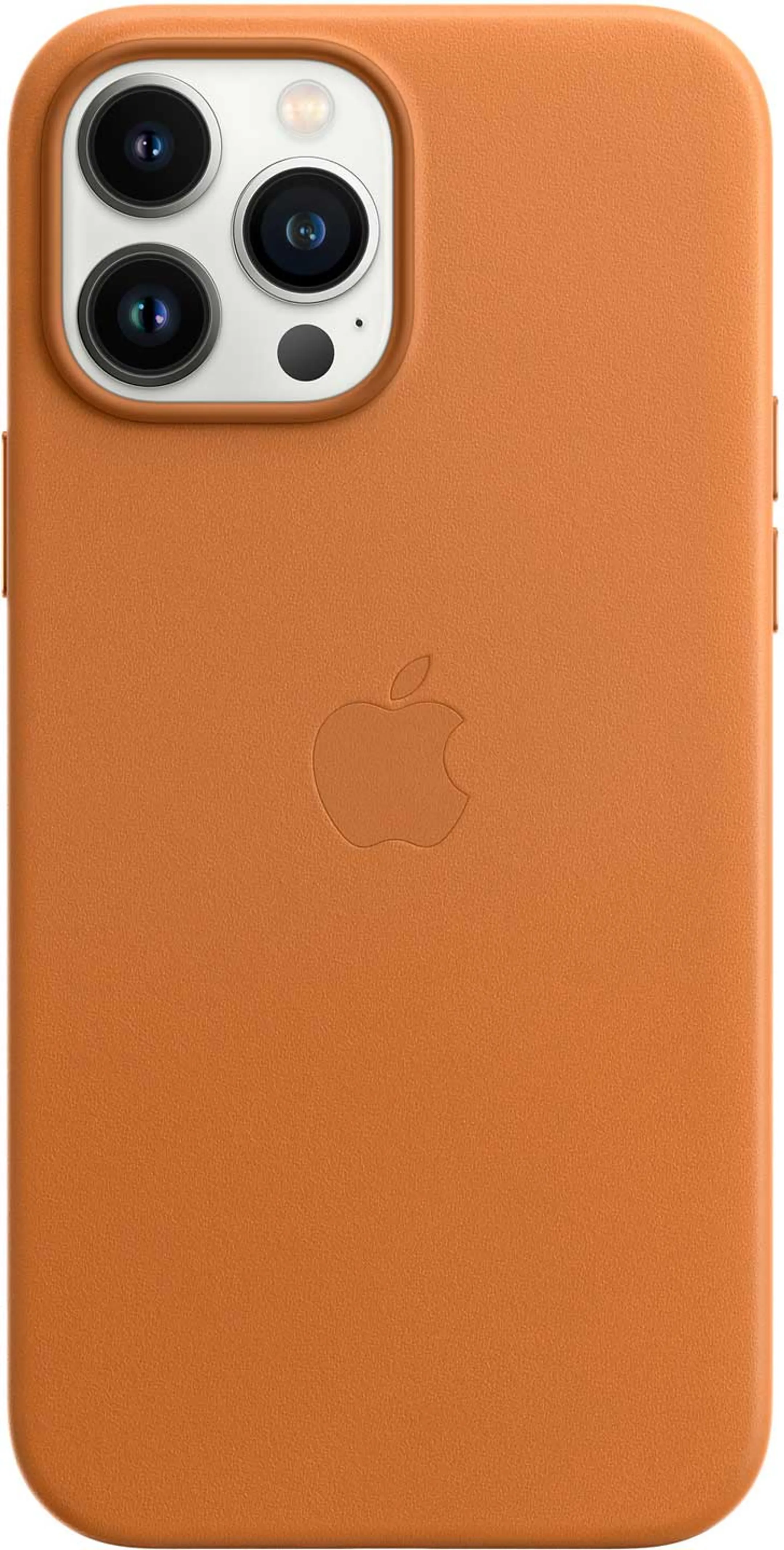 Coque en cuir avec MagSafe pour iPhone 13 Pro Max - Ocre