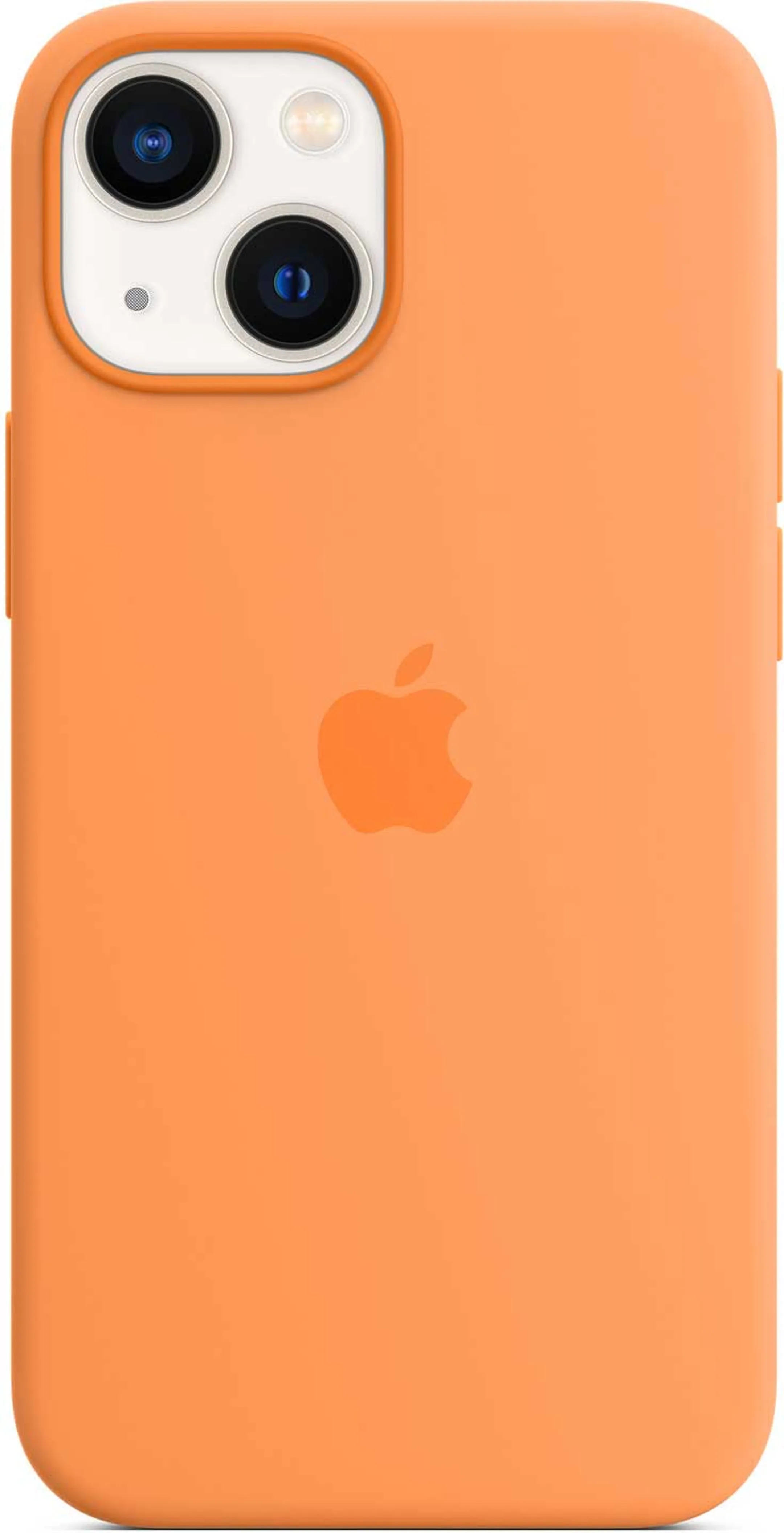 Coque en silicone avec MagSafe pour iPhone 13 mini - Orangé