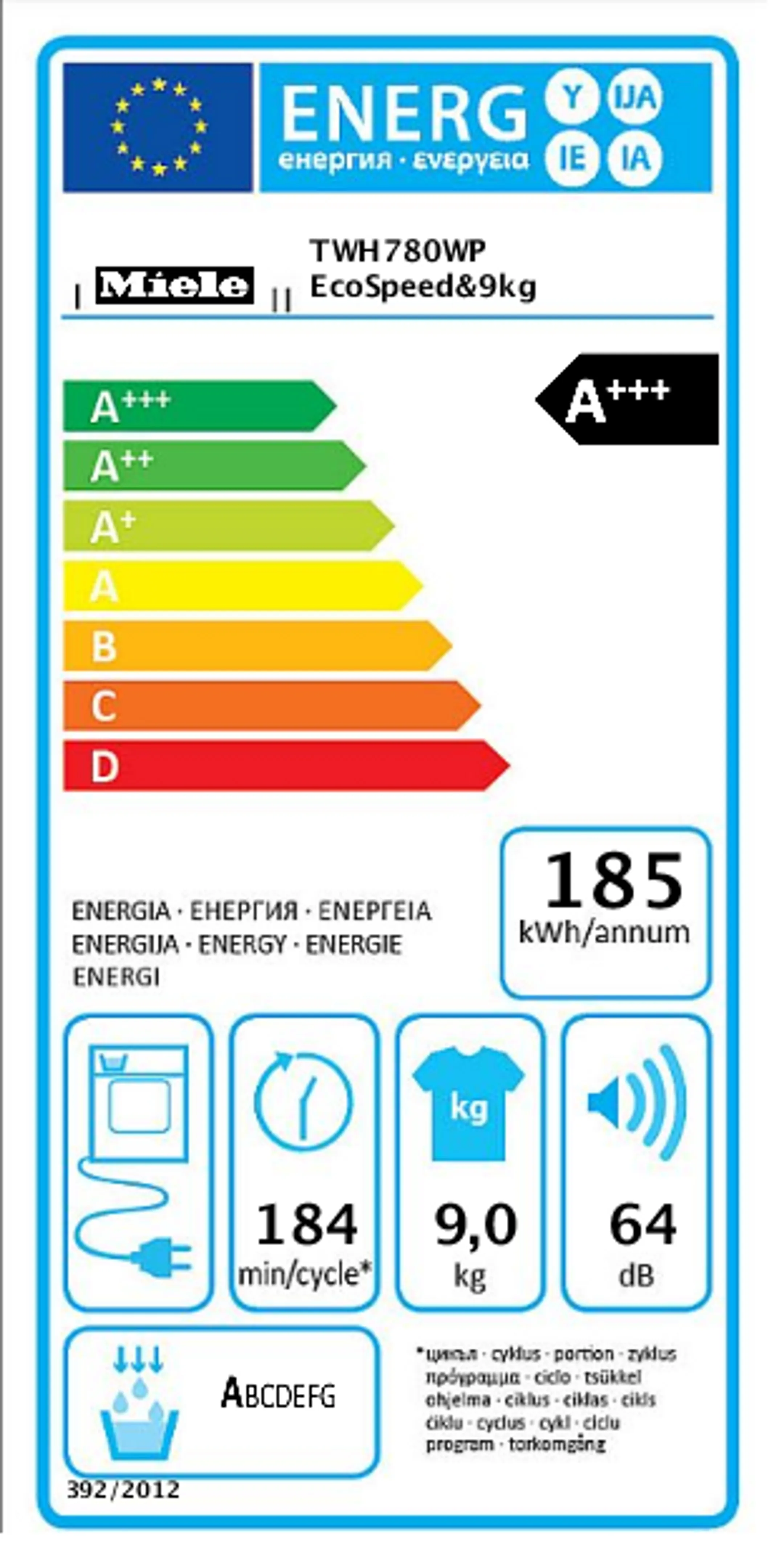 Miele Sèche-linge TWH 780 WP Wash2Dry & Ecospeed image