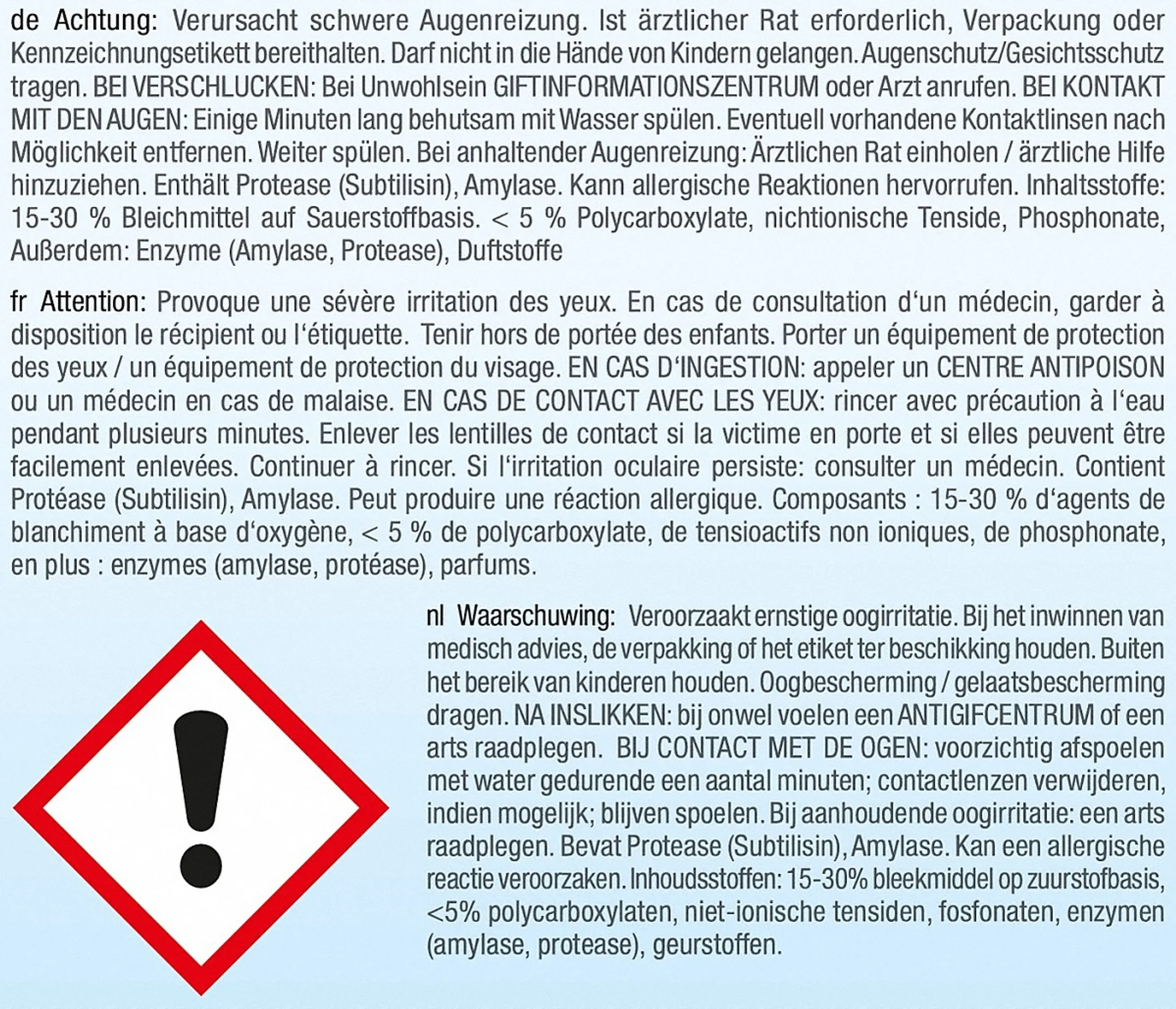 Miele Poedervormig reinigingsmiddel GS CL 1403 P  image