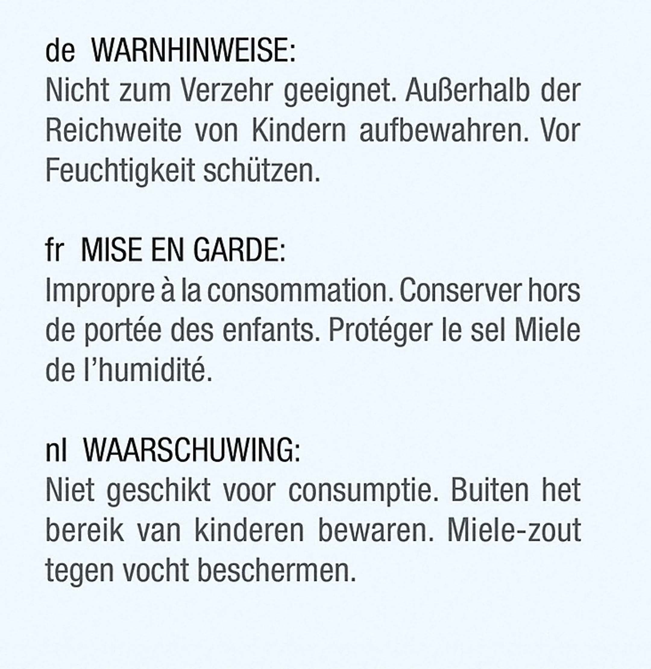 Miele Regenereerzout GS SA 1502 P image