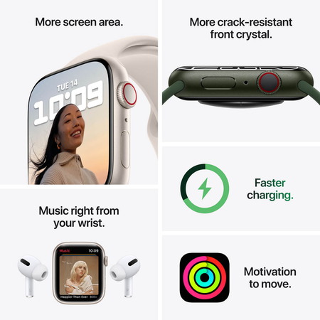 Apple Watch Series 7 LTE - Midnight 45mm | Krëfel – de beste prijzen,  service inbegrepen