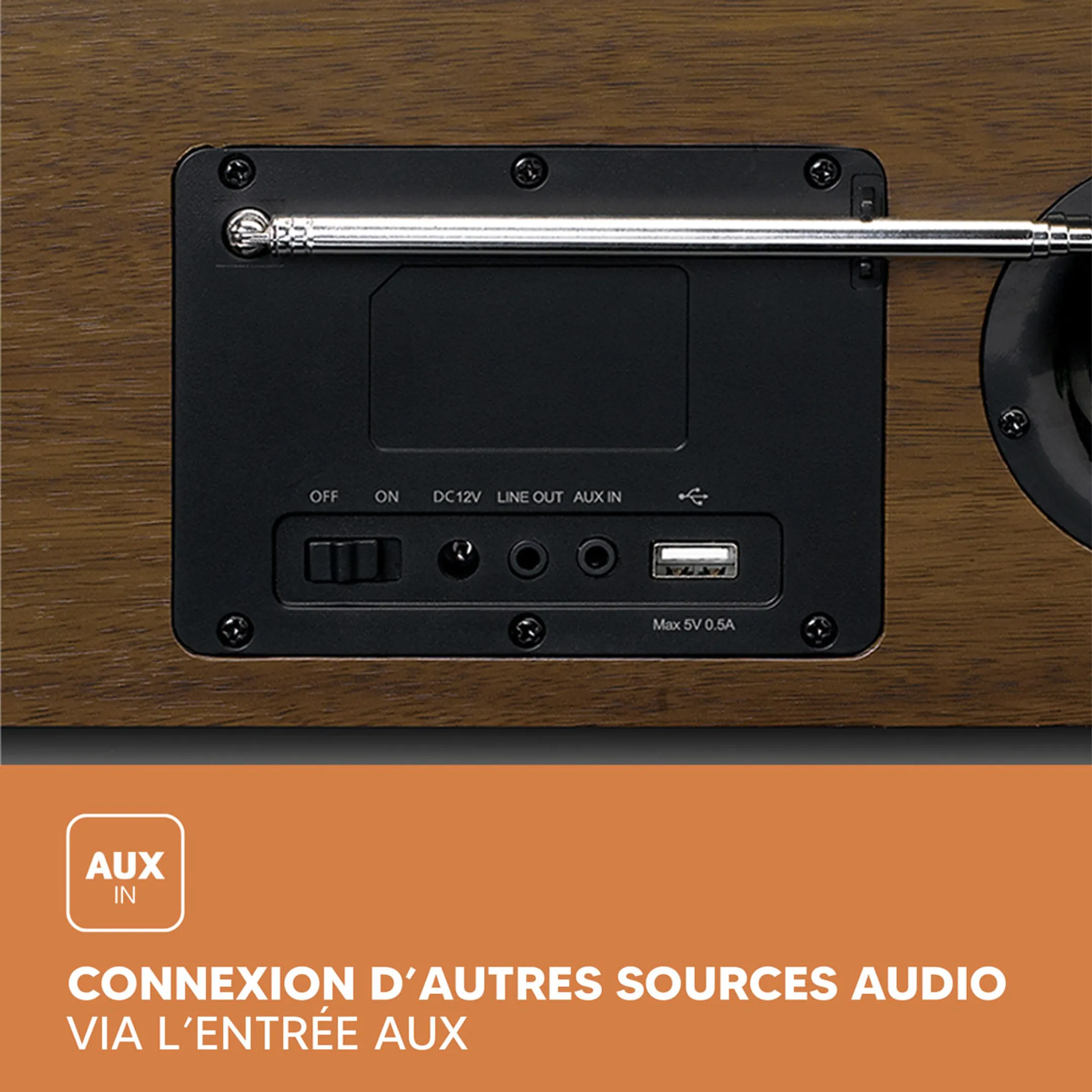 Lenco Internetradio met DAB+ - DIR-170 - Bruin image