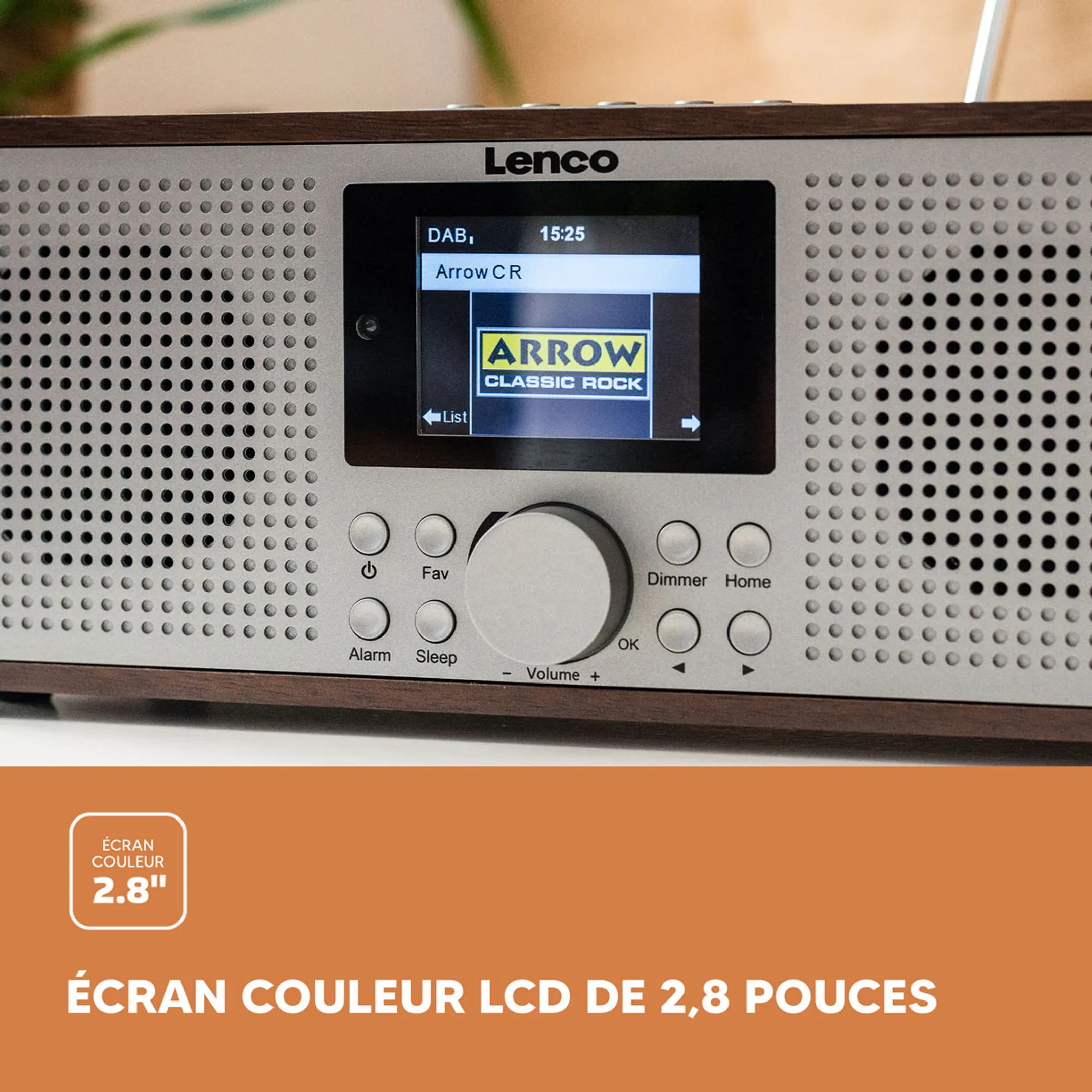 Lenco Internetradio met DAB+ - DIR-170 - Bruin image