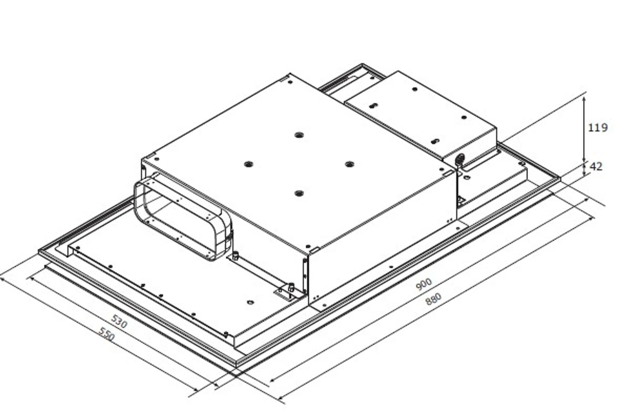 Airforce Hotte plafond F207BKTLC116 image