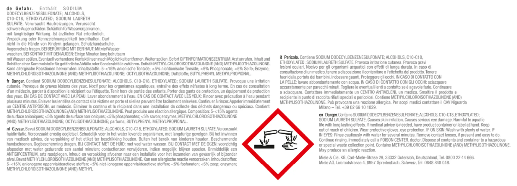 Miele Caps Sport WA CSP 0602 L image