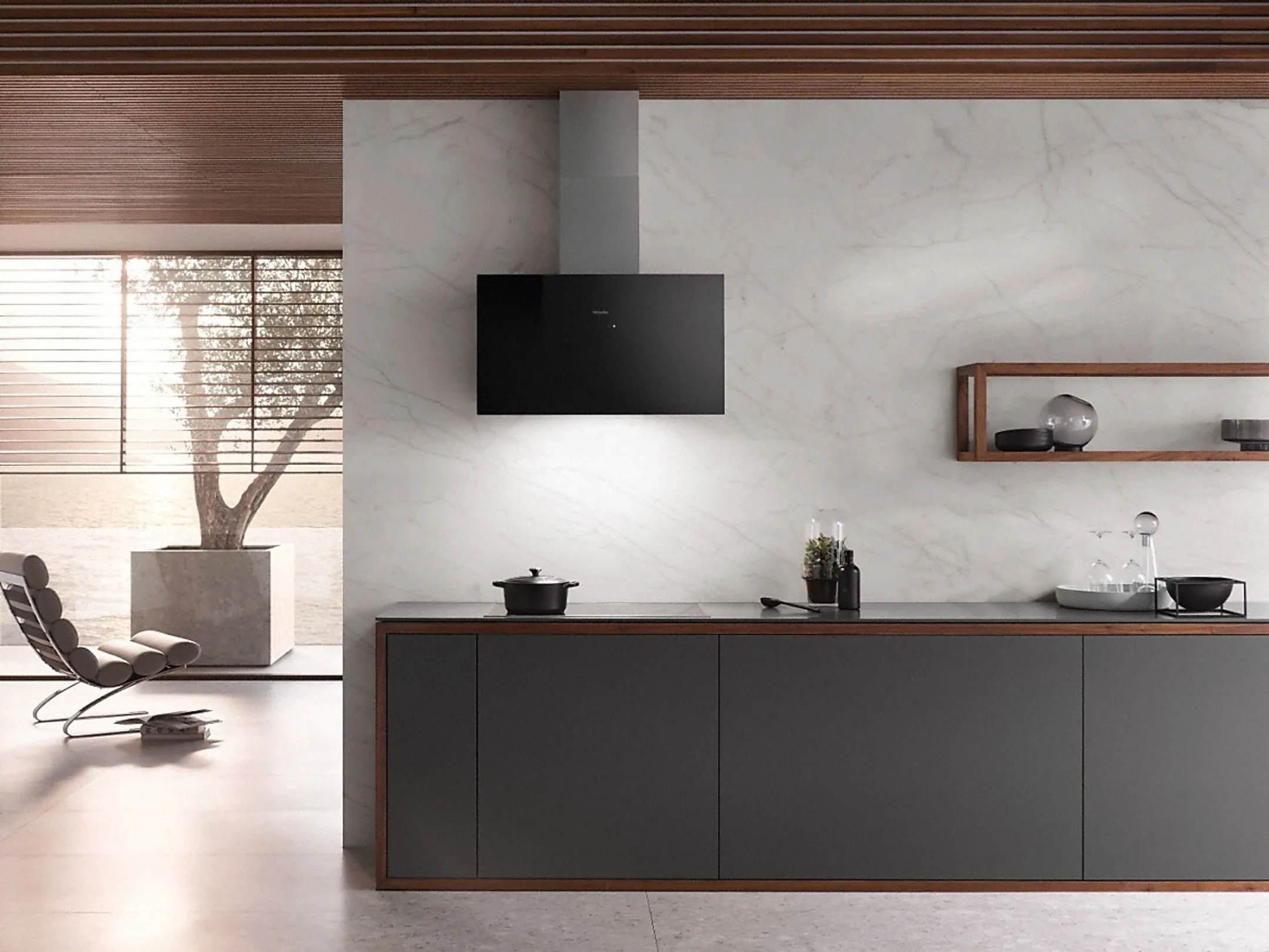 Miele Hotte décorative DA 9091 W Screen image