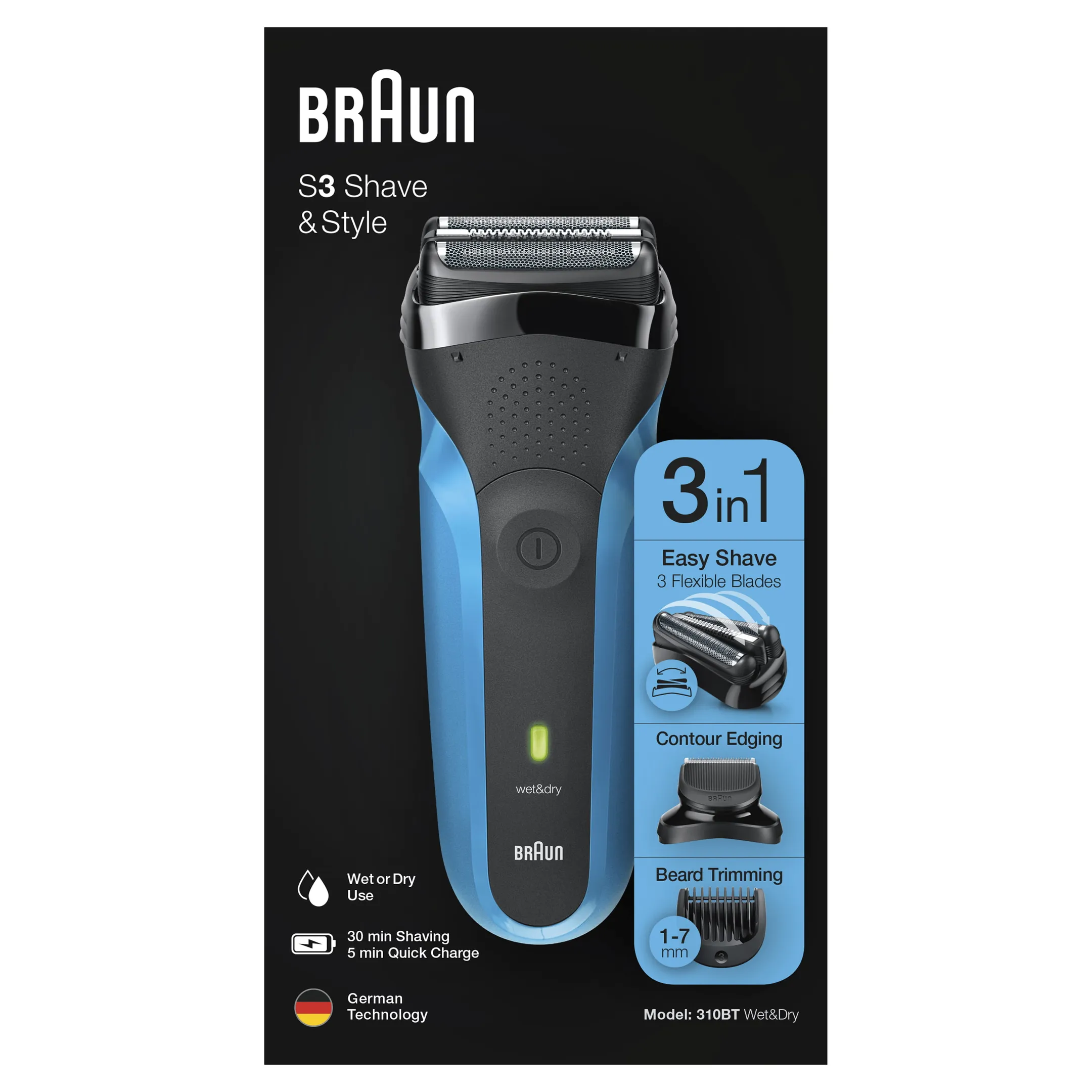 Braun Rasoir Series 3 310BT image