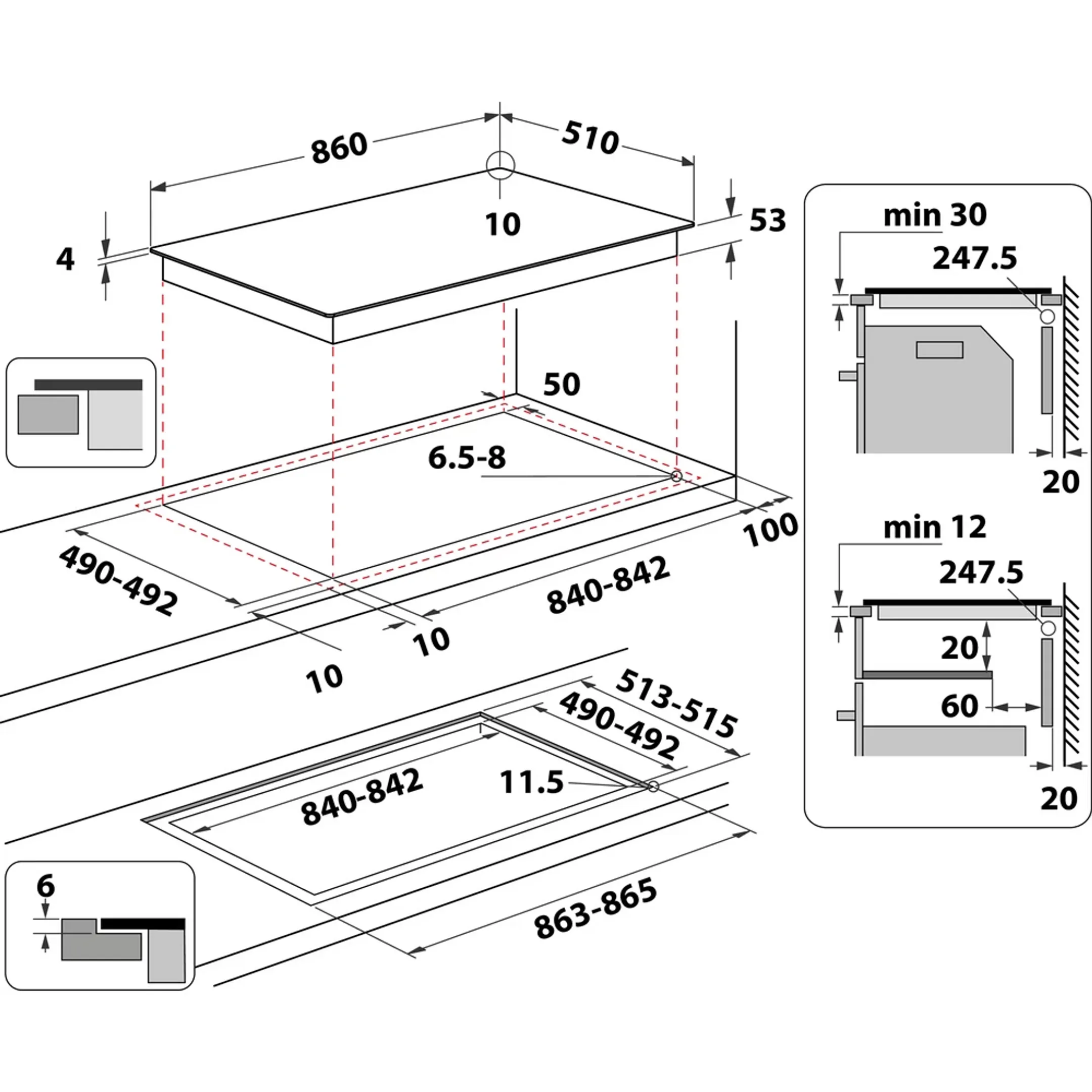 Whirlpool Taque induction SMP2 9010 C/NE/IXL image