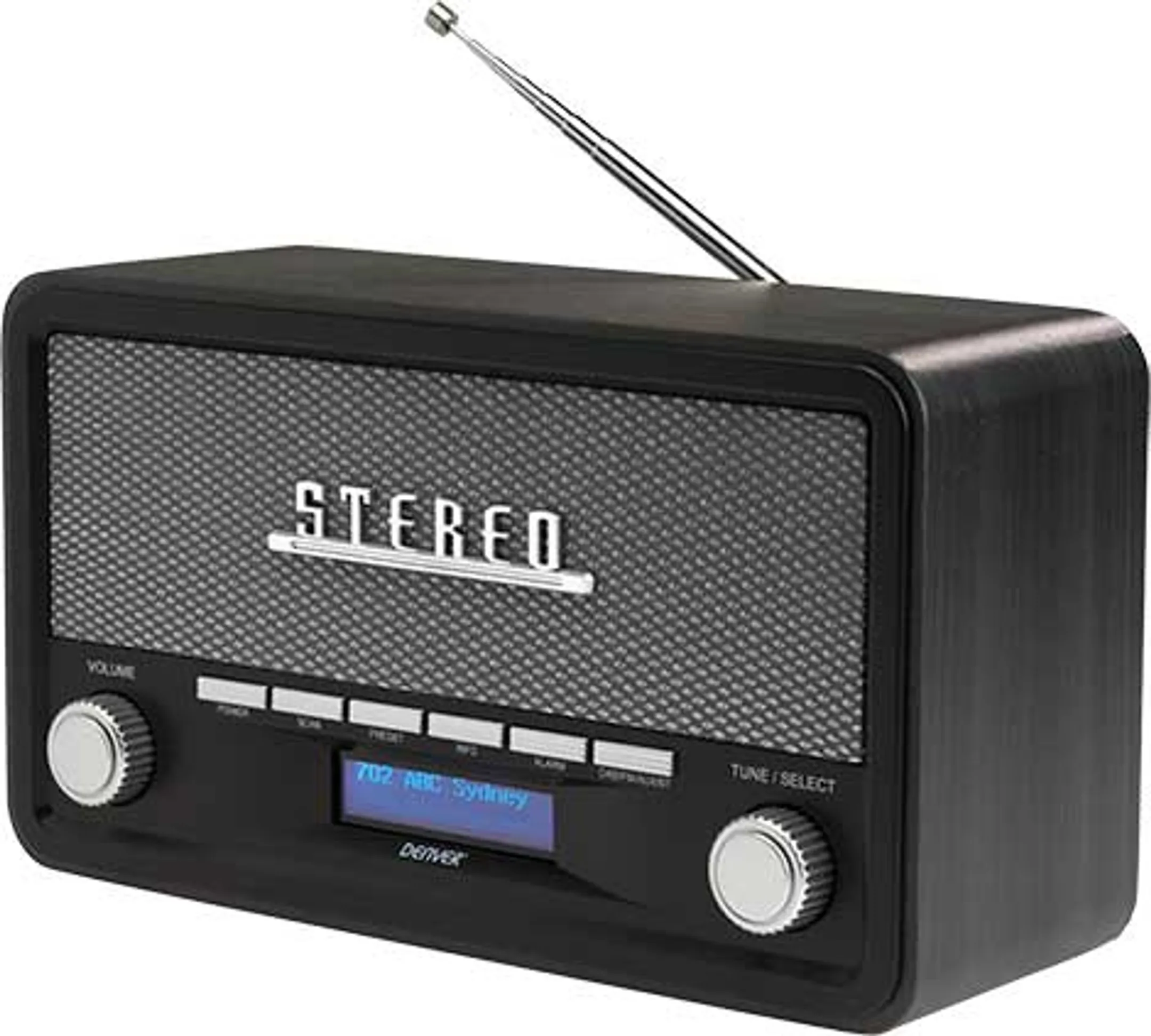 Houten DAB+ radio - DAB-18 - Zwart