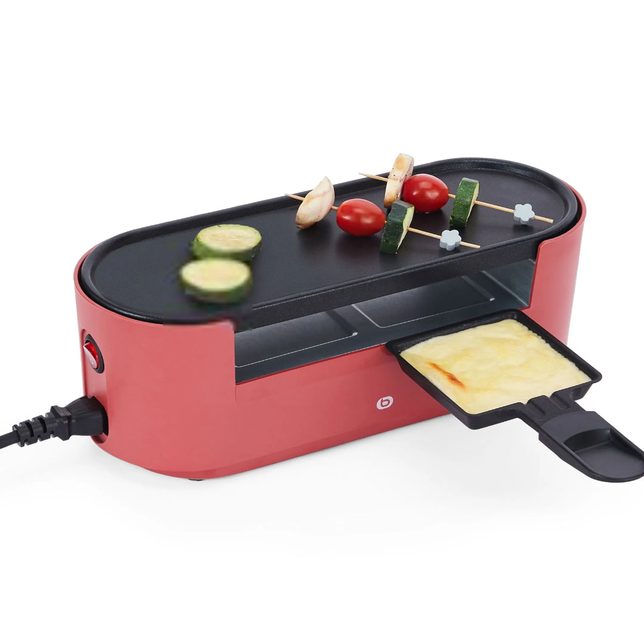 Raclette & grill Multiplug Rouge