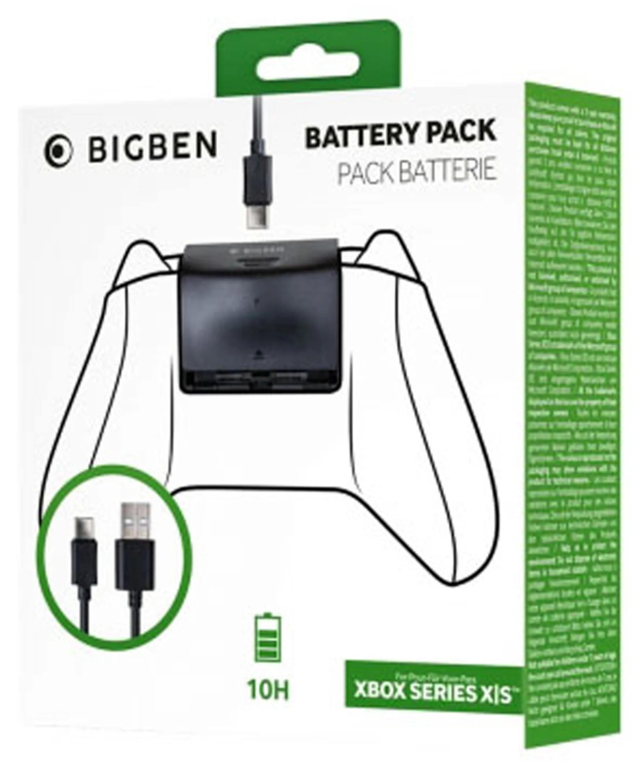 BigBen Batterie & Câble de charge pour manette Xbox image