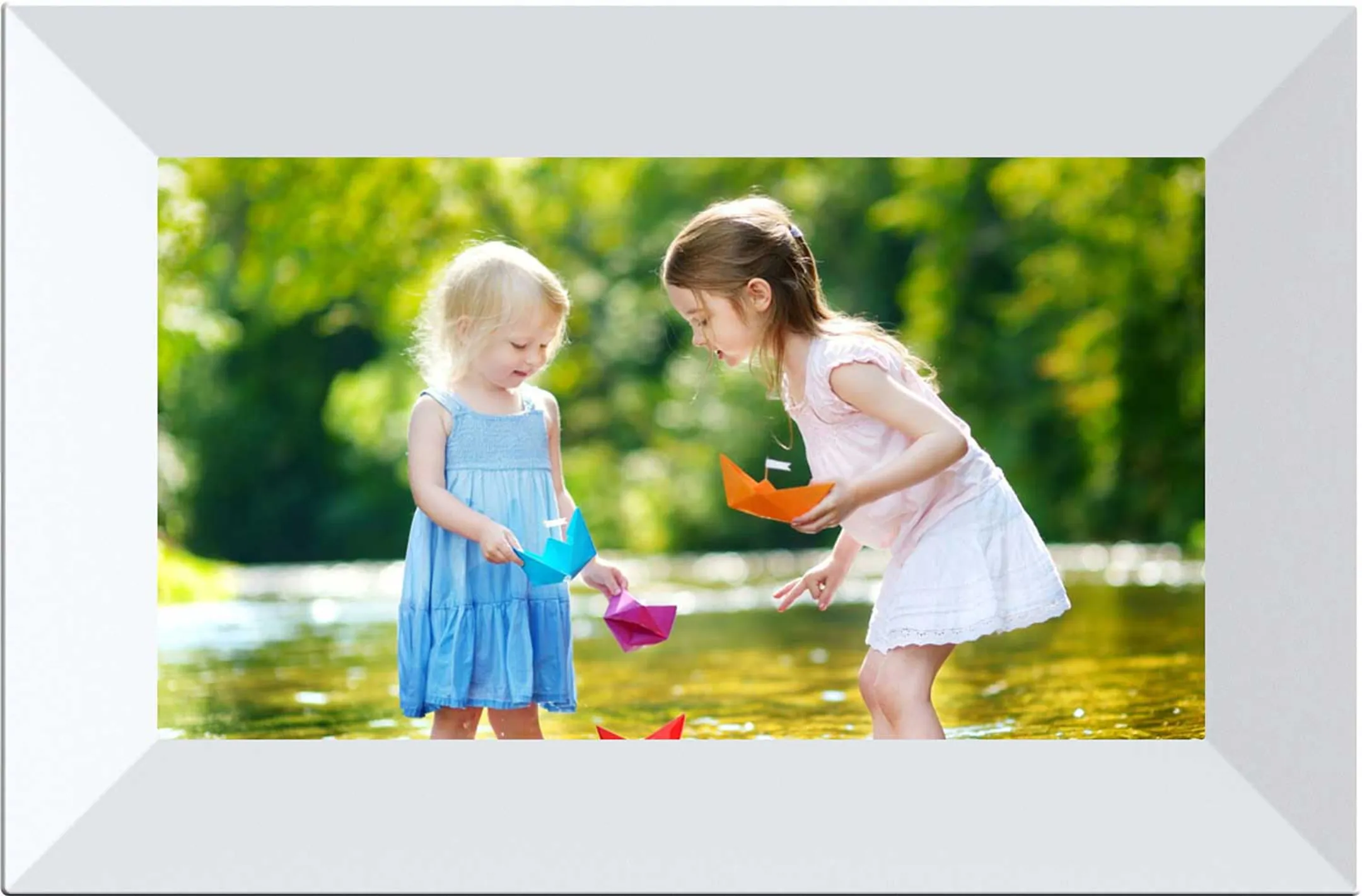 Cadre photo Frameo 7" IPS écran tactile Wi-Fi - Blanc PFF-726