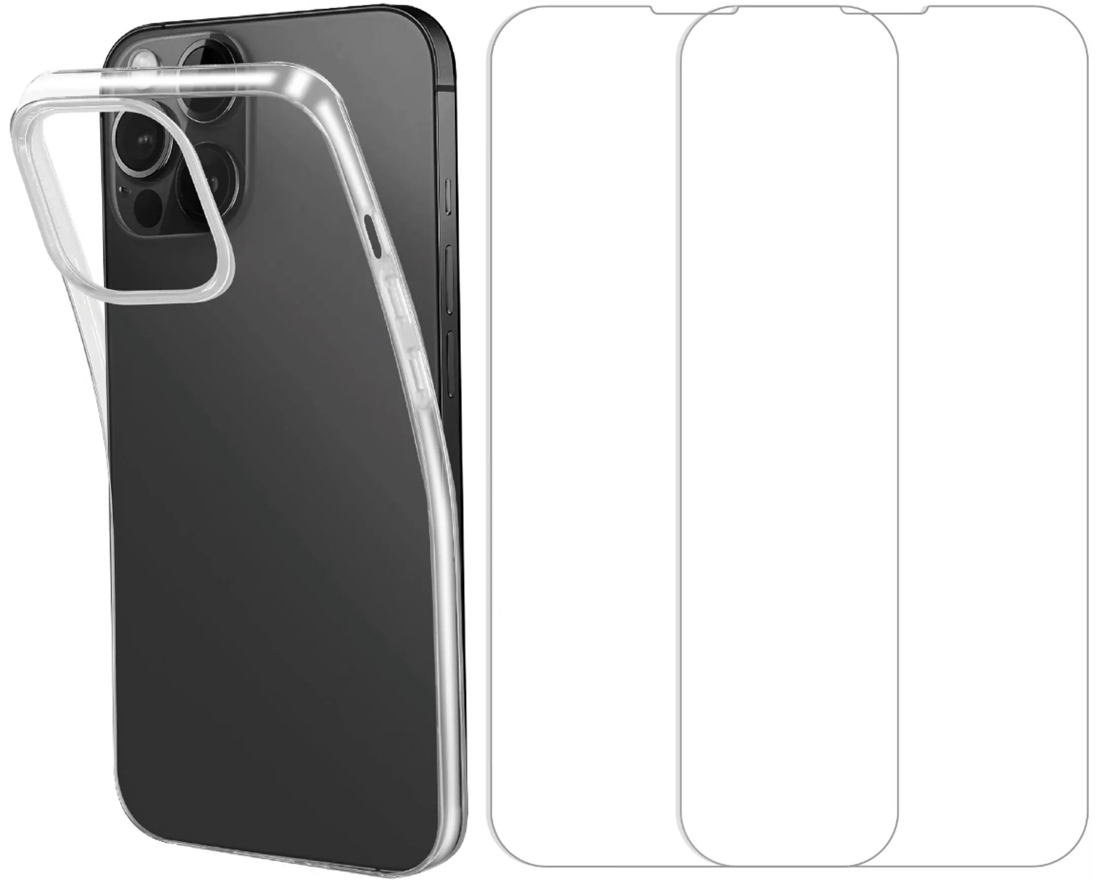 Pack Backcover + 2x beschermfolie voor iPhone 13 Pro Max